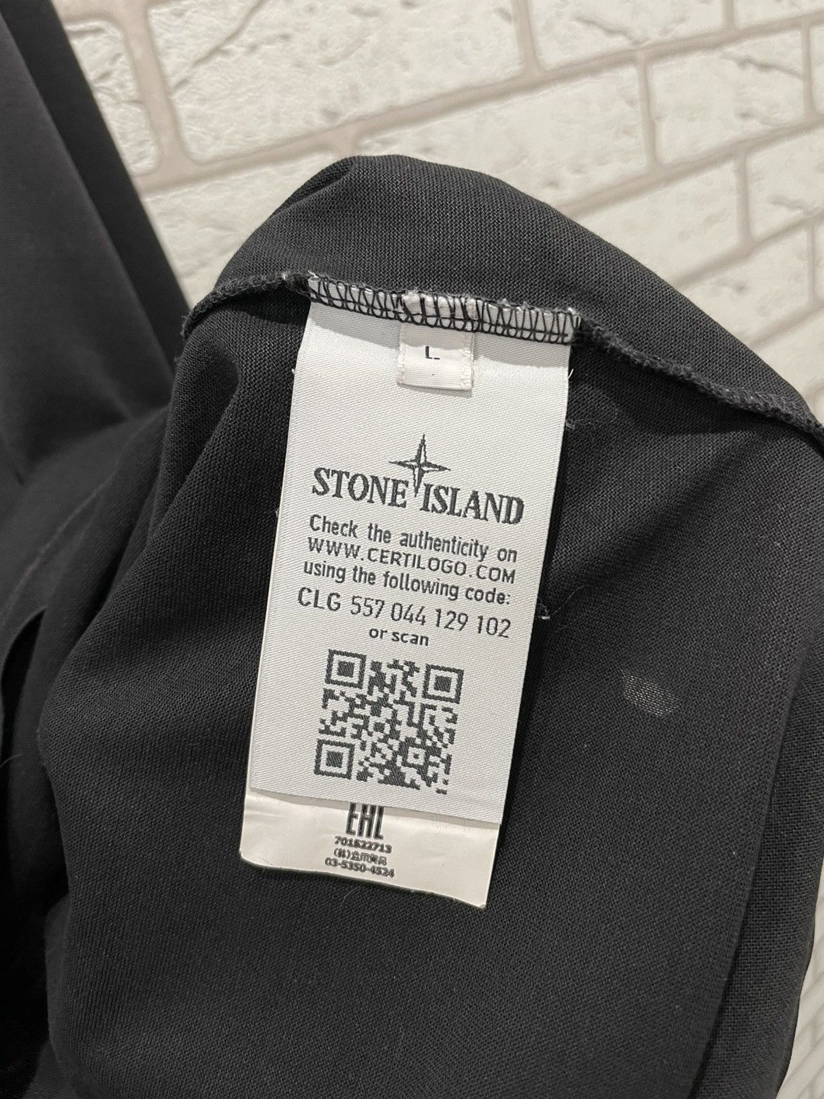 Designer Stone Island Patch Program Long Sleeve T Shirt Tee Size US L / EU 52-54 / 3 - 12 Thumbnail