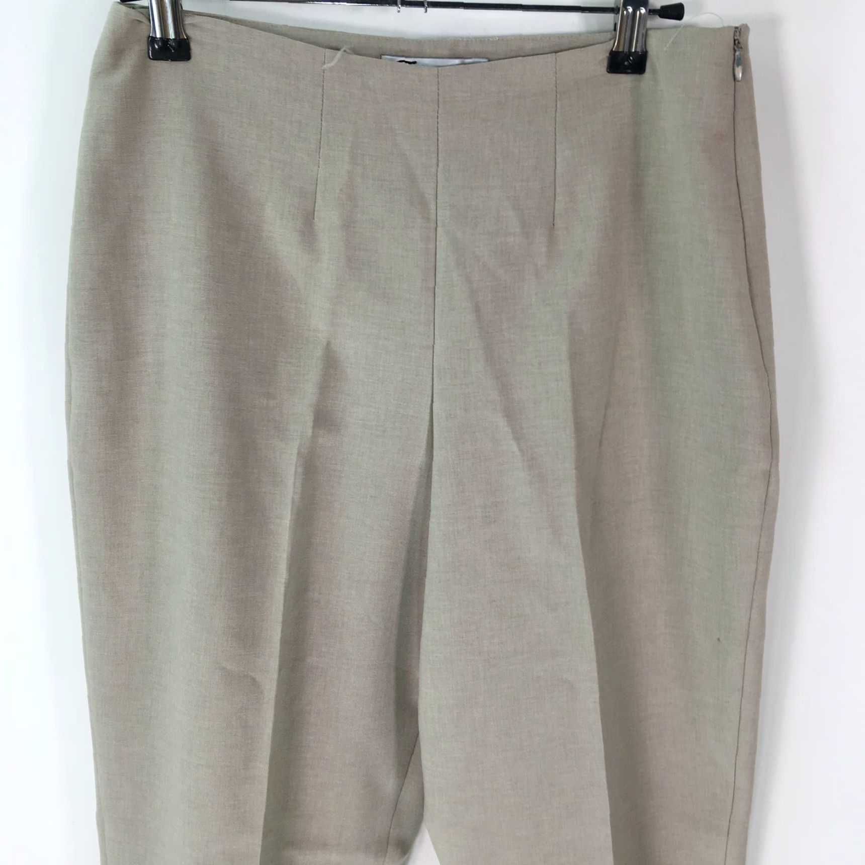 Vintage VINTAGE Tempo Paris Dress Pants Womens High Waisted Pleated Khaki Beige Size 8 31in Inseam Women's Beige Dress Pants US Seller Size 28" / US 6 / IT 42 - 3 Thumbnail