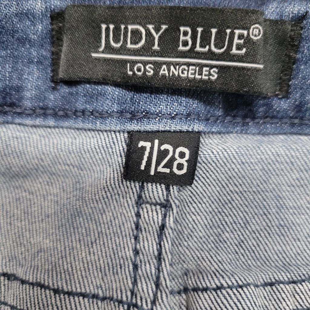 Judy Blue Judy Blue Women's Fray Ankle Skinny Jeans 7/28 Inseam 26" Size 28" / US 6 / IT 42 - 7 Thumbnail