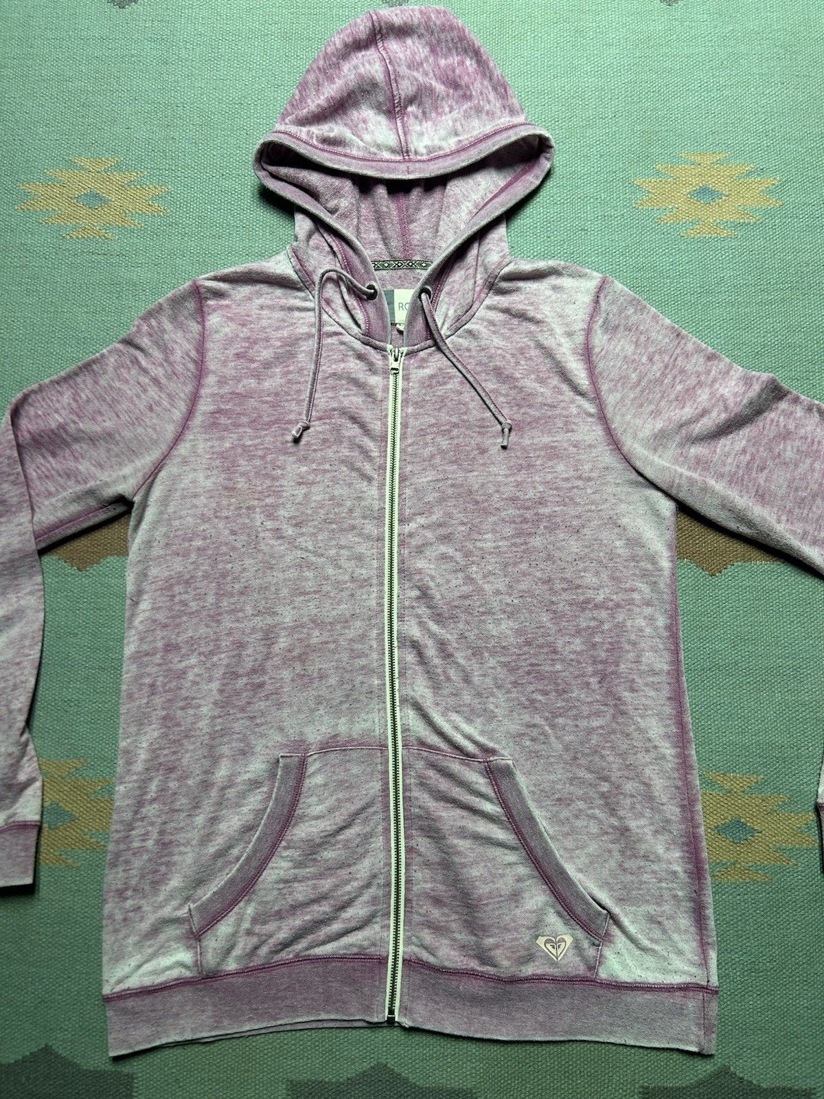 Vintage Roxy surf hoodie zip quiksilver billabong pink women’s XL Size XL / US 12-14 / IT 48-50 - 4 Thumbnail