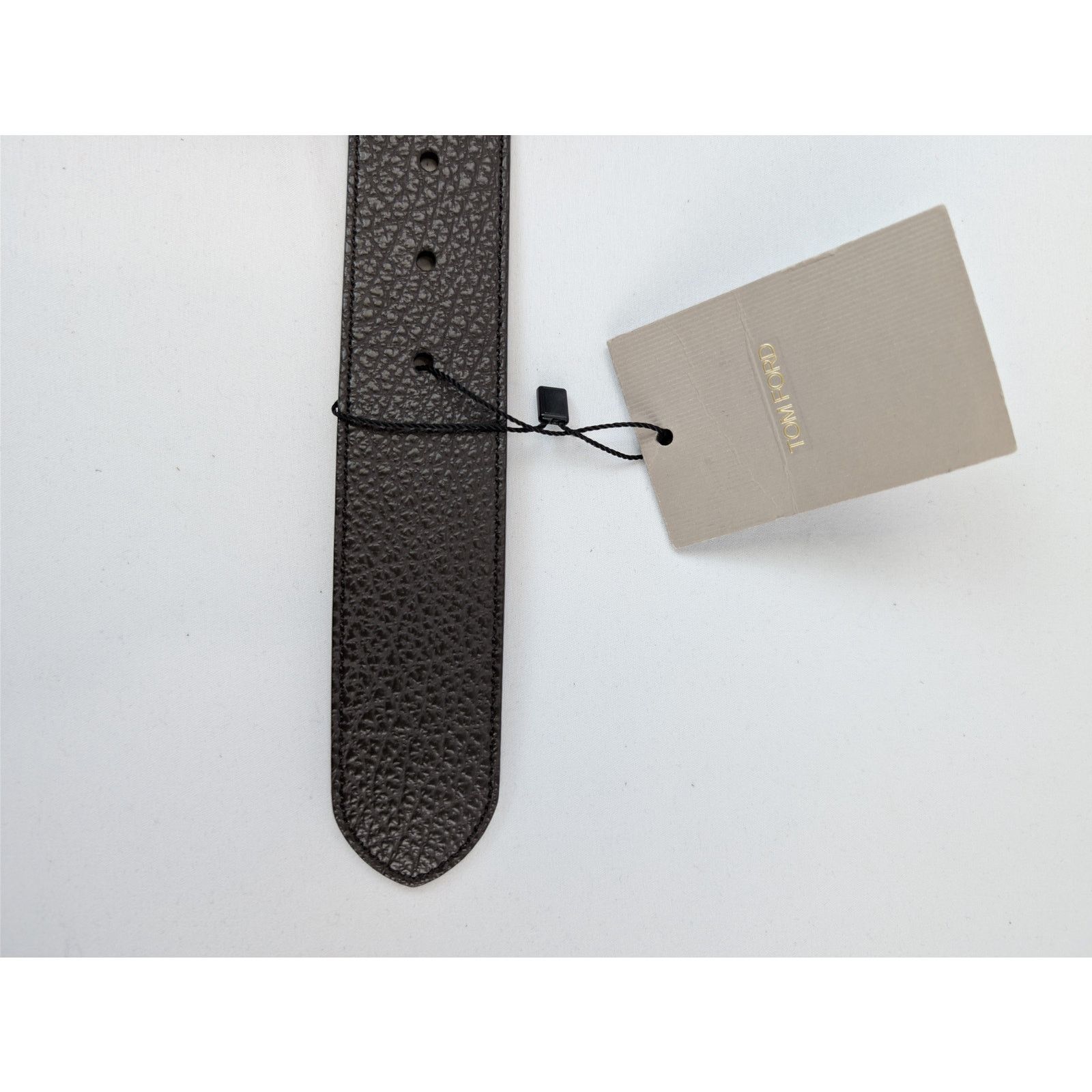 Tom Ford o1rshd1 Size: 85 / Men's Vacchetta Leather Oval-Buckle Belt Size 34 - 10 Thumbnail