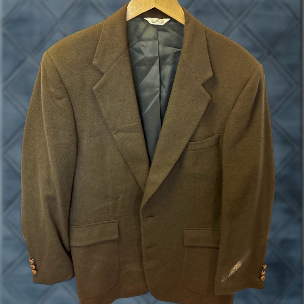 Camel VINTAGE Hunt Valley Sort Coat Blazer Camel Hair Brown Men’s 40 Size 40R - 1 Thumbnail