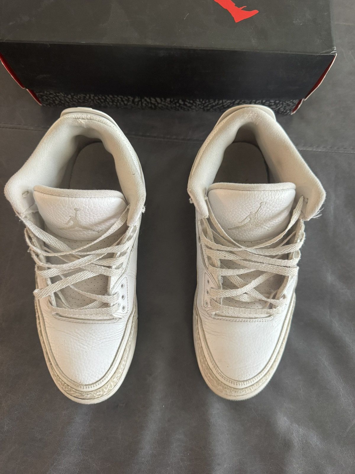 Jordan Brand Jordan 3 Retro Triple White Size US 10 / EU 43 - 8 Thumbnail