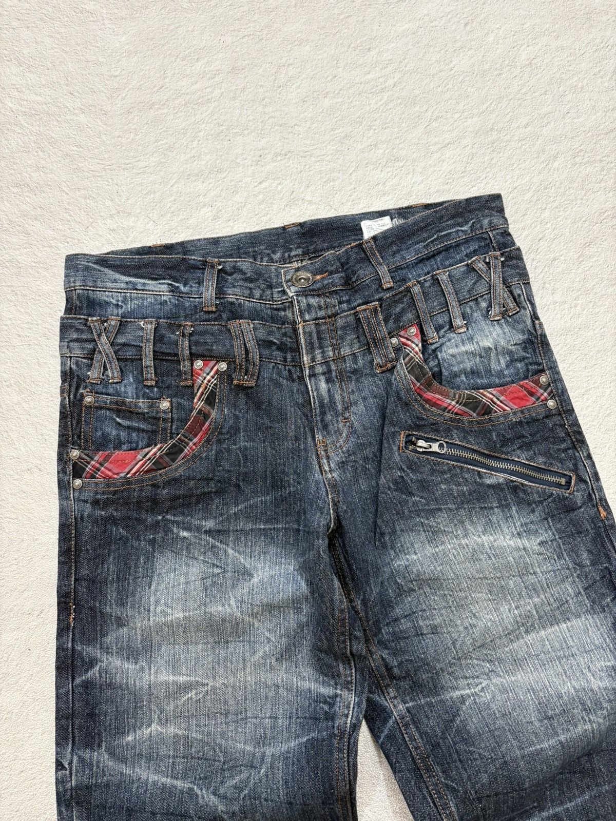 Hysteric Glamour 2000s Nylus japan double waist Jorts denim Y2k style Size US 34 / EU 50 - 3 Thumbnail