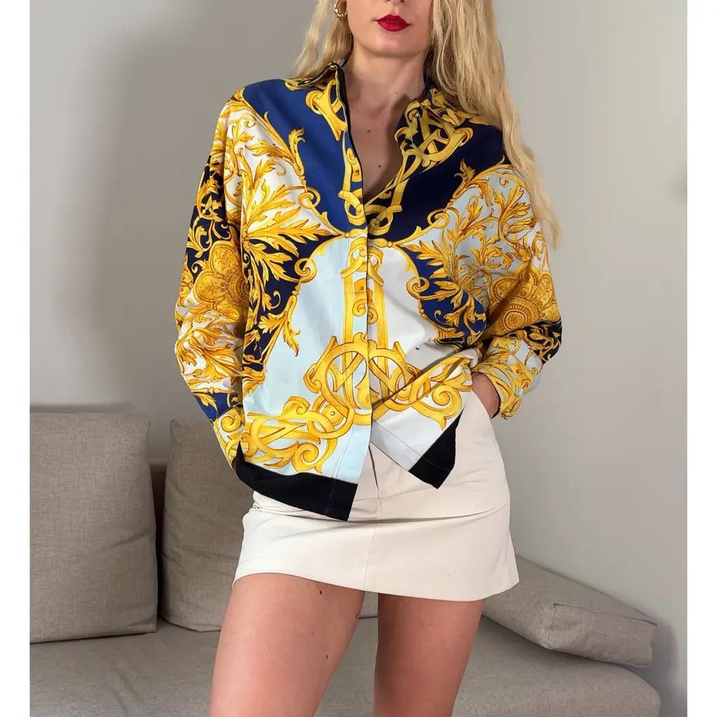 Versus by Gianni Versace Vintage Baroque Shirts Size IT 44