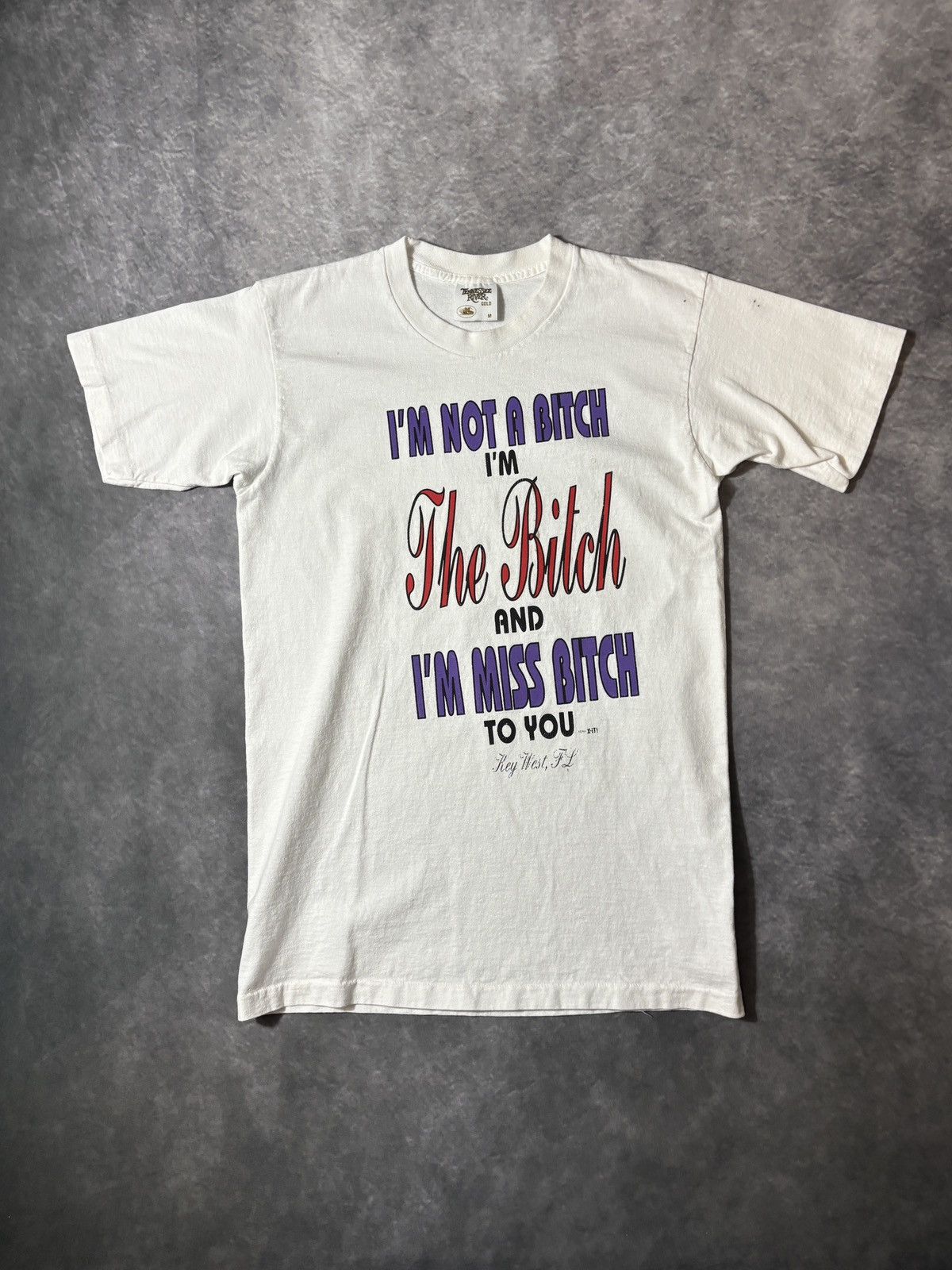 Vintage Y2K "Miss Bitch" Tee Misprint Ironic Joke Diva Vintage Brat Size US S / EU 44-46 / 1 - 11 Thumbnail