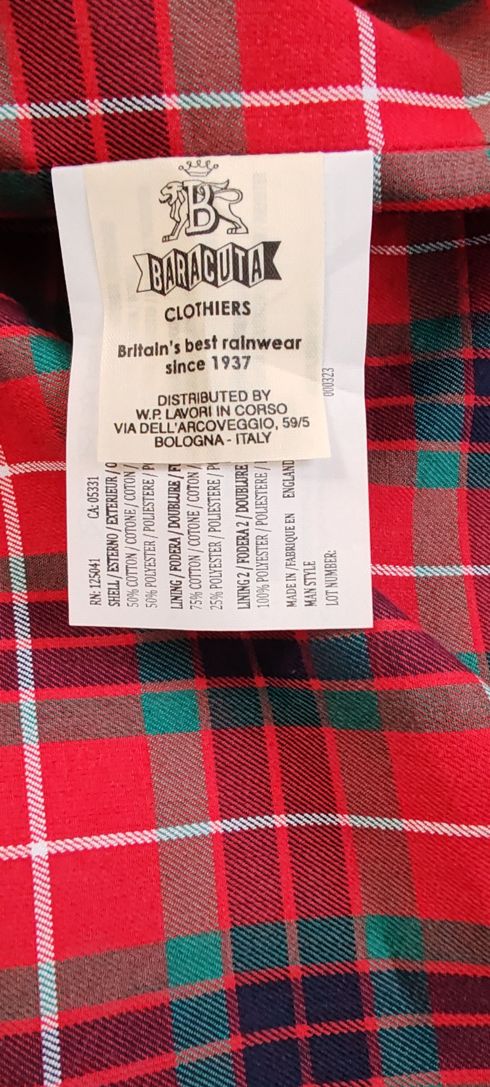 Baracuta Veste Bordeau Baracuta G9 /Classic Clot 5232 Tg:48Uk. Size US M / EU 48-50 / 2 - 9 Thumbnail