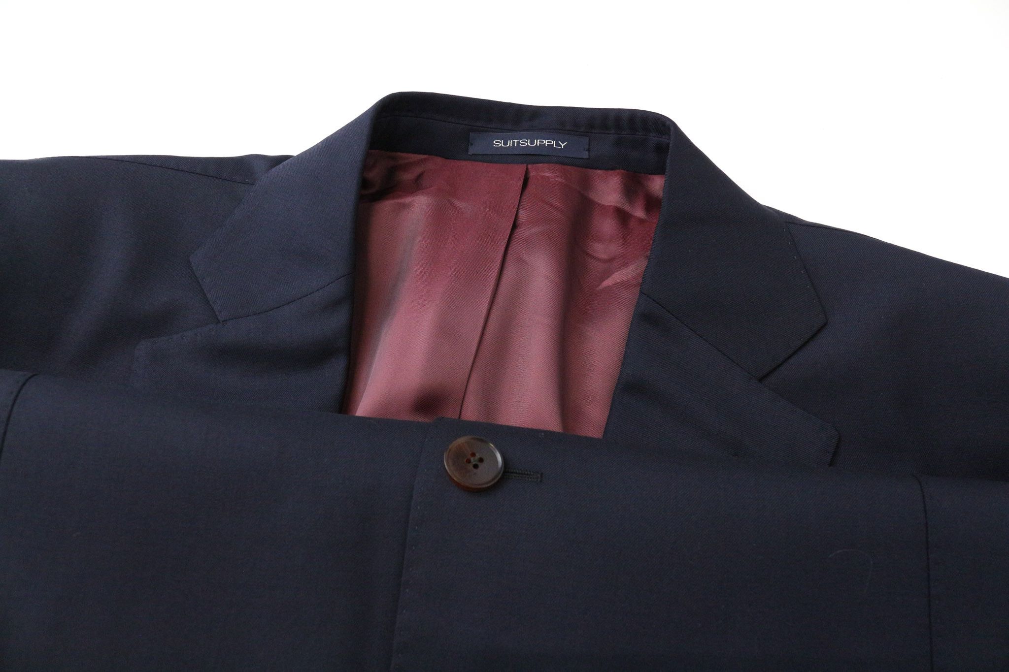 Suitsupply LA SPALLA UK48S Blue Wool Single-Breasted Blazer 75552 Size 48S - 3 Thumbnail