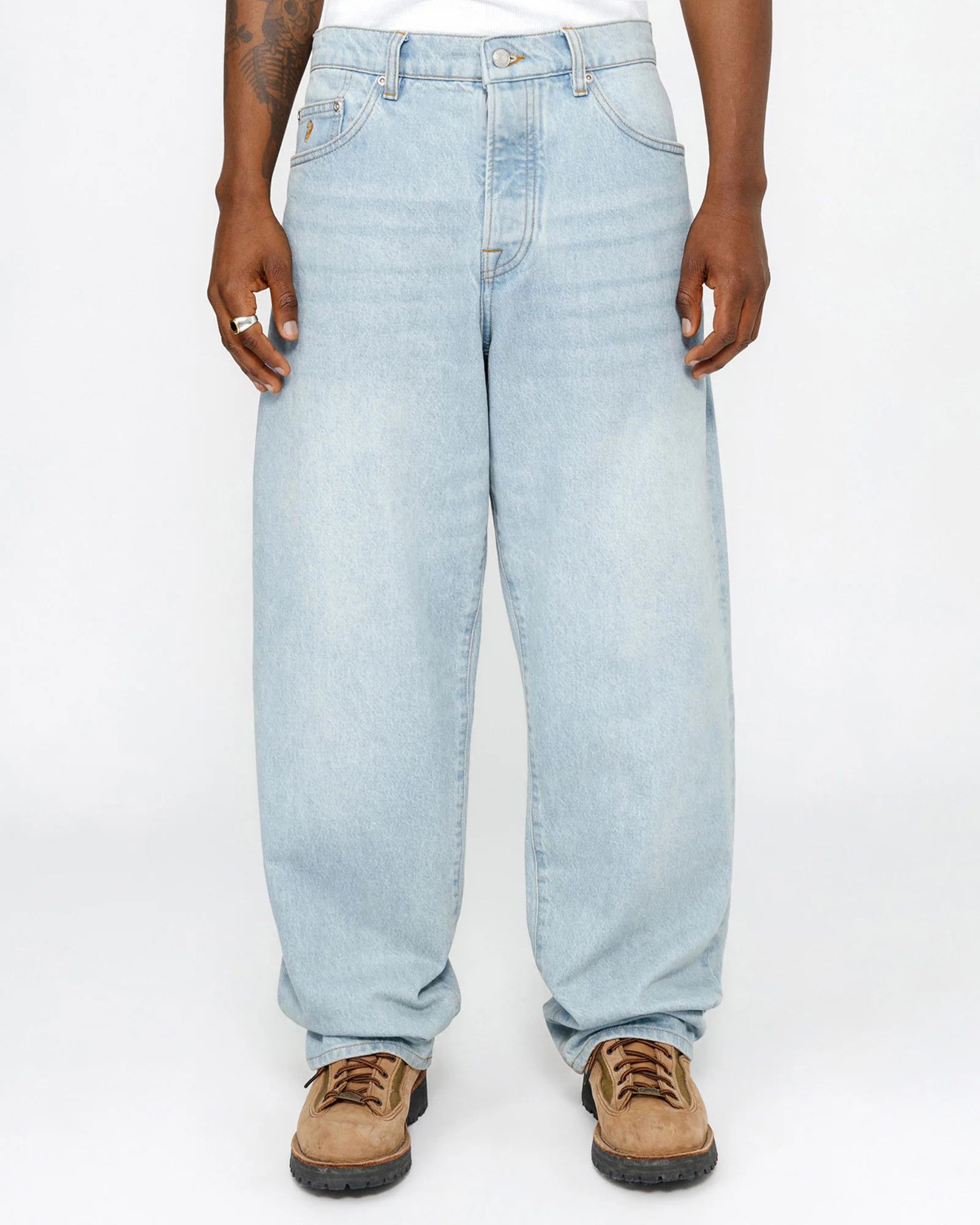 Stussy × Vintage Stussy Big Ol Jean Denim Light Wash Blue Size 28 Size US 28 / EU 44 - 6 Thumbnail