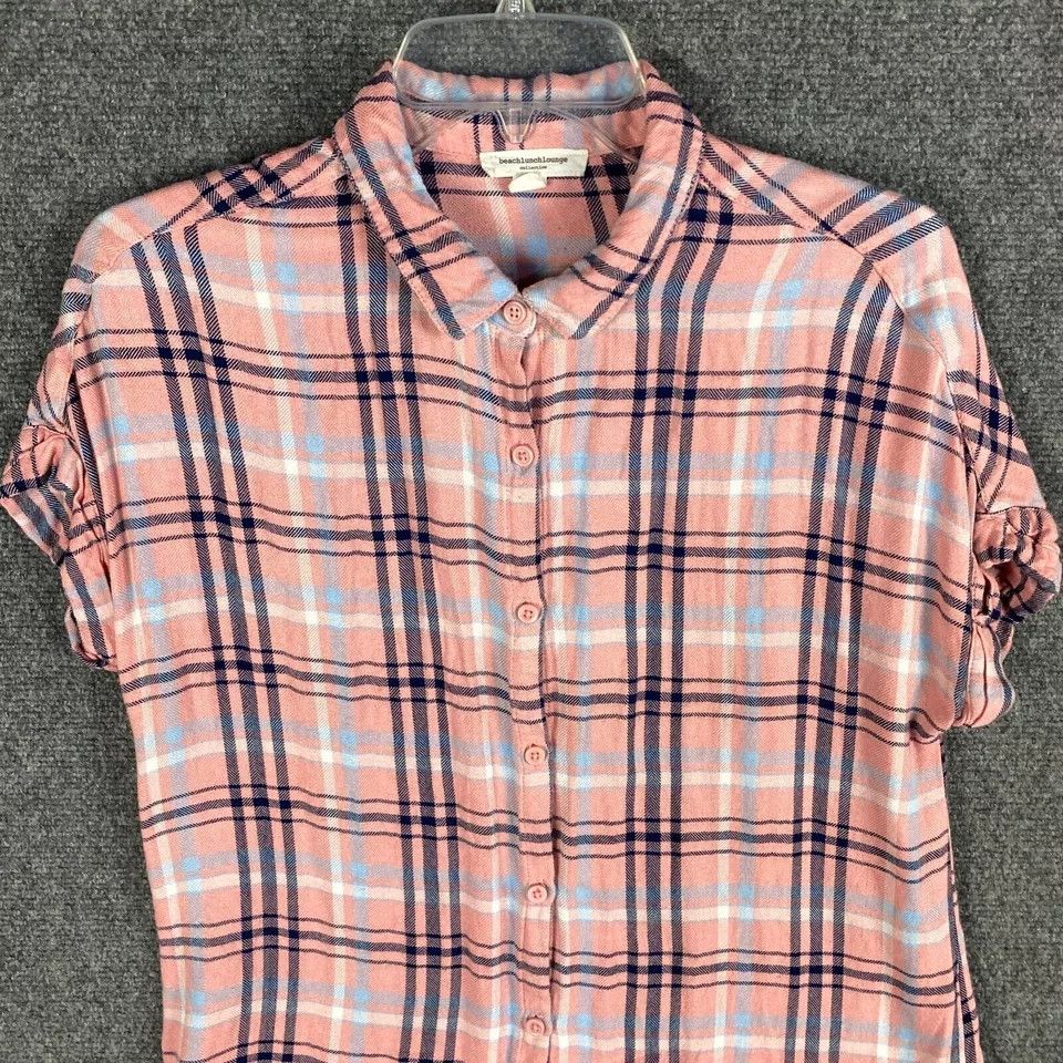 Other Beach Lunch Lounge Button Up Top Women's Small Plaid S Size S / US 4 / IT 40 - 2 Thumbnail