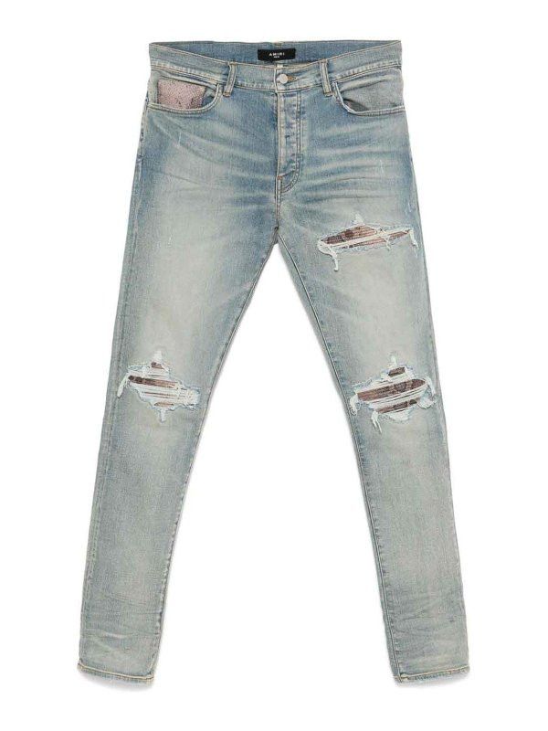 Amiri oc11z0526 Snake MX1 Jeans in Antique Indigo Size US 38 / EU 54 - 1 Thumbnail