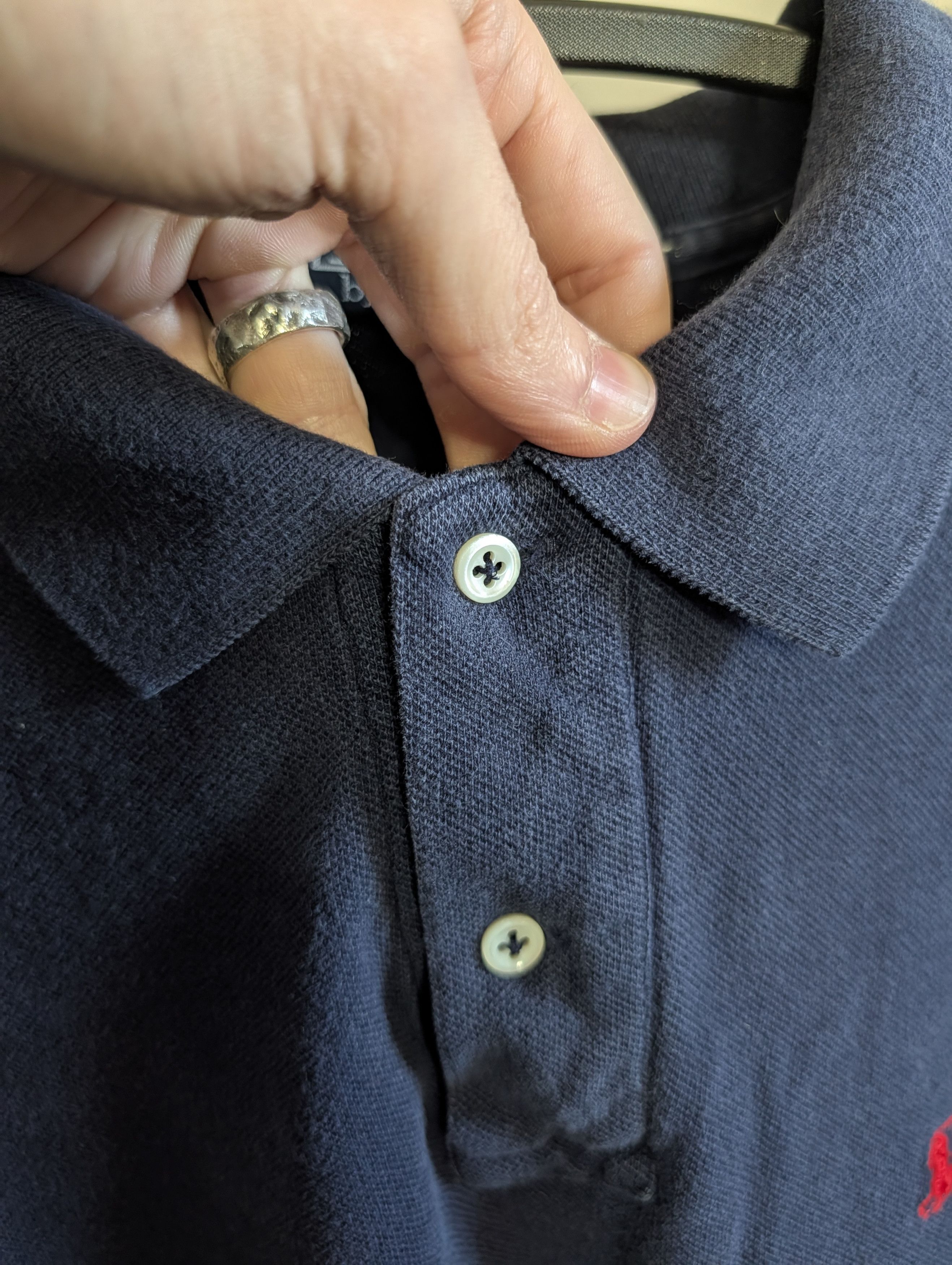Polo Ralph Lauren Vintage made in USA navy blue polo shirt XL Size US XL / EU 56 / 4 - 3 Thumbnail