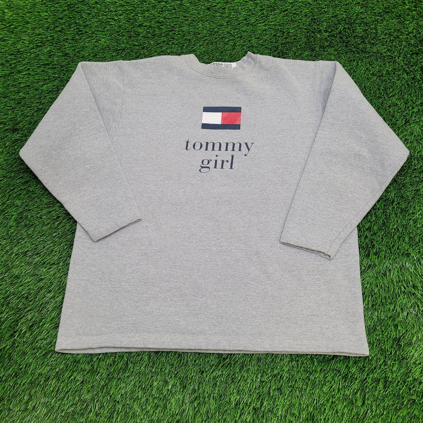 Tommy Hilfiger Vintage Tommy Girl Sweatshirt Womens Large 23x25 Baggy Y2K Grailed