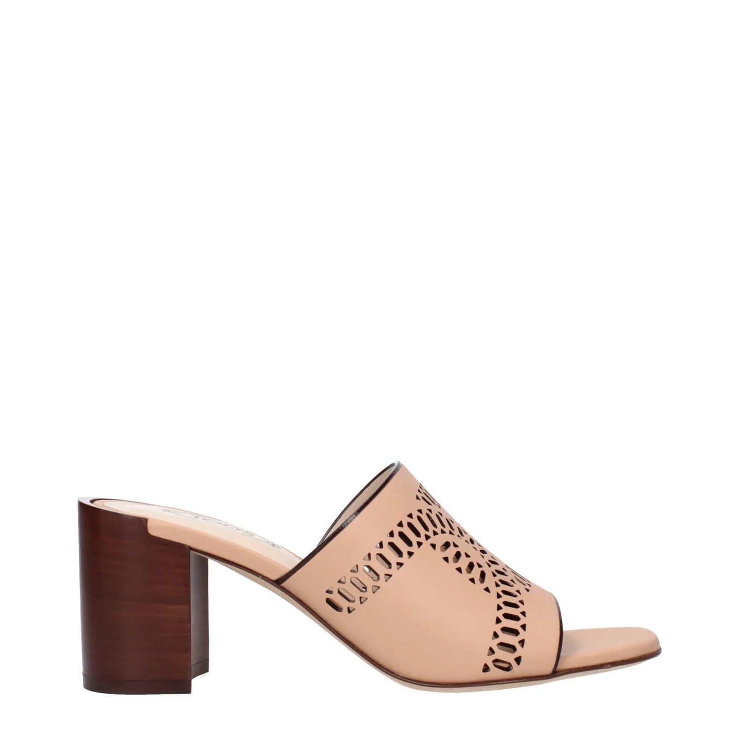 ob1o1e1224 Leather Sandals in Beige