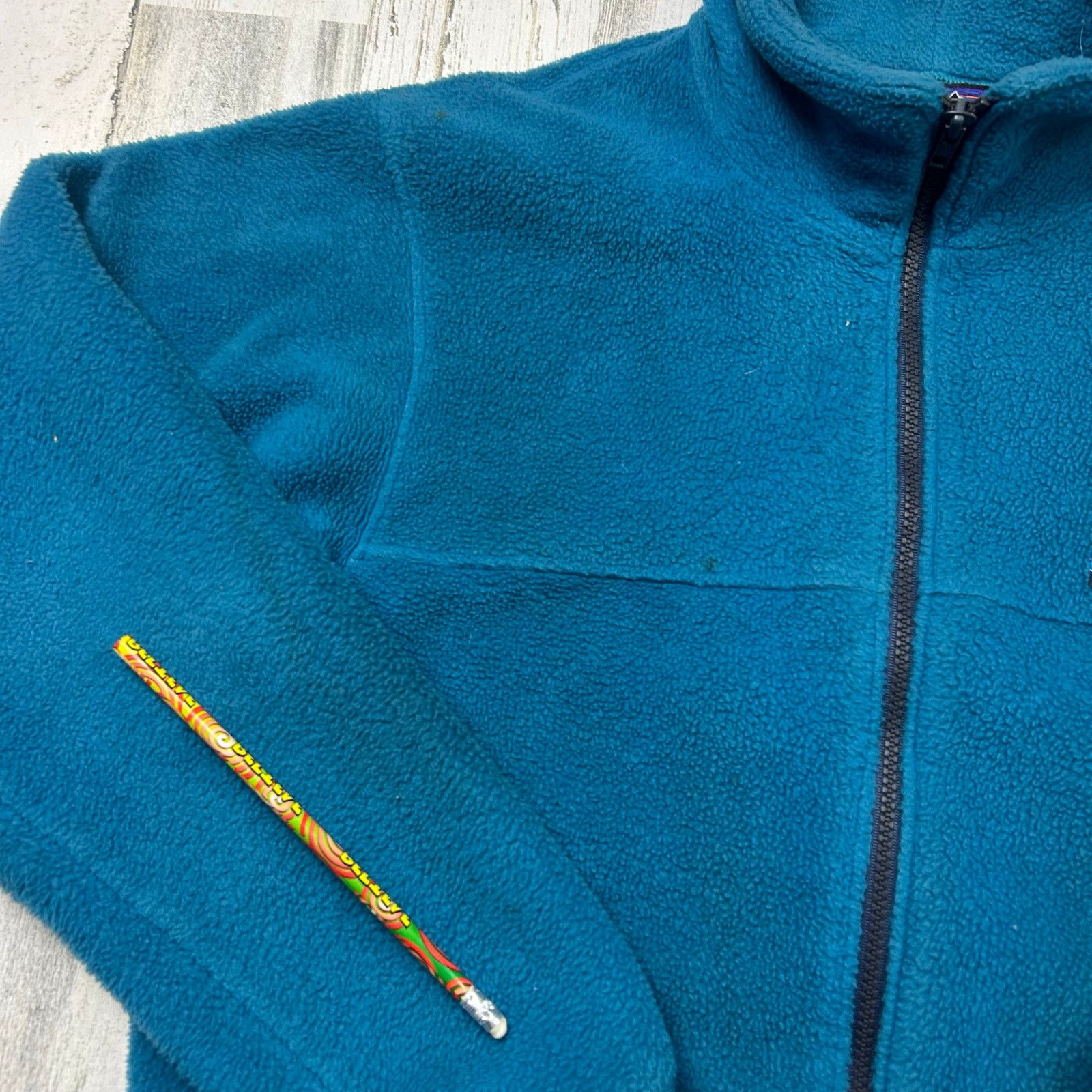 Patagonia × Vintage Vintage 1990s Patagonia Full Zip Fleece Jacket Size US L / EU 52-54 / 3 - 5 Thumbnail