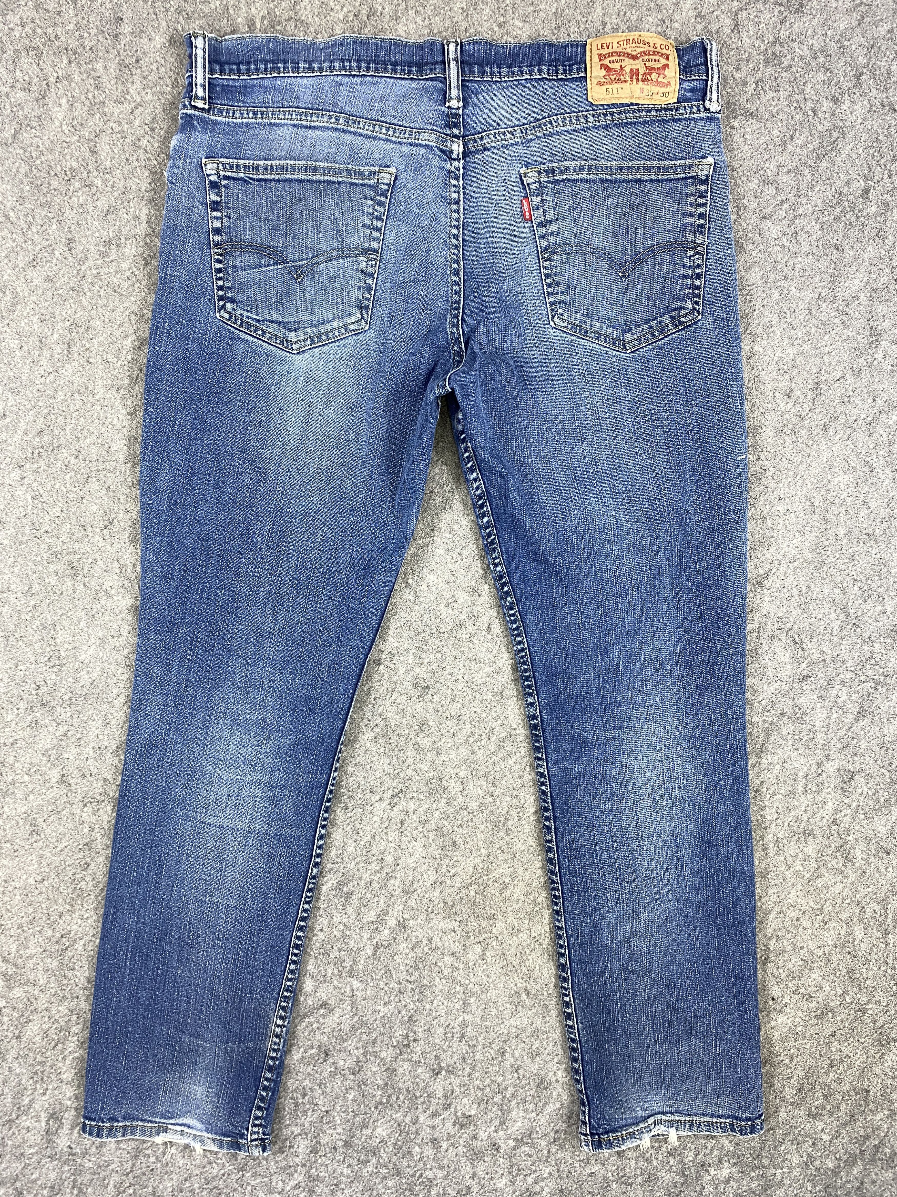 Levi's Vintage Clothing Distressed Blue Vintage Levi's 511 36x28.5 Denim -JN1481 Size US 36 / EU 52 - 2 Thumbnail