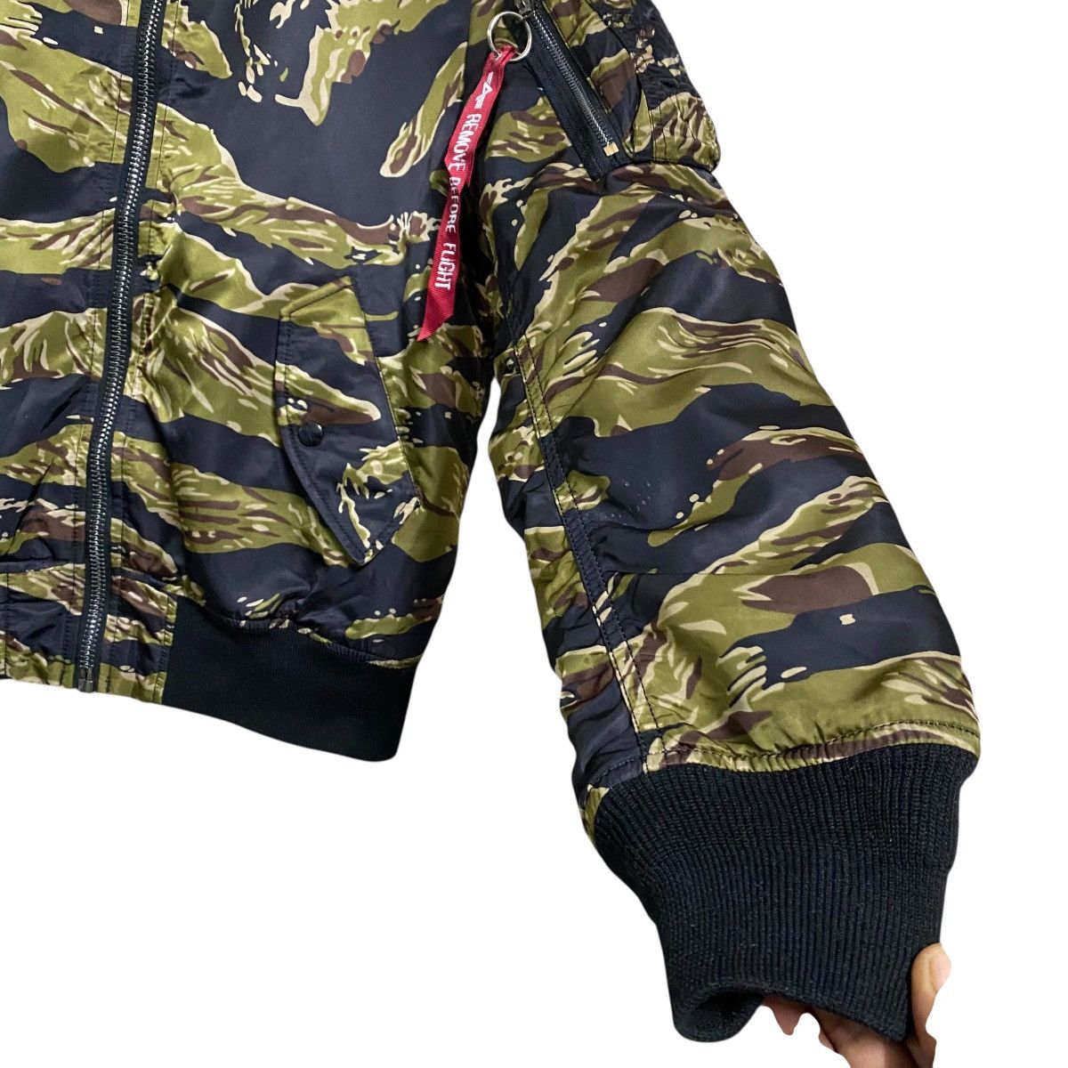 Alpha Industries Tiger Camo MA-1 Bomber Jacket Reversible