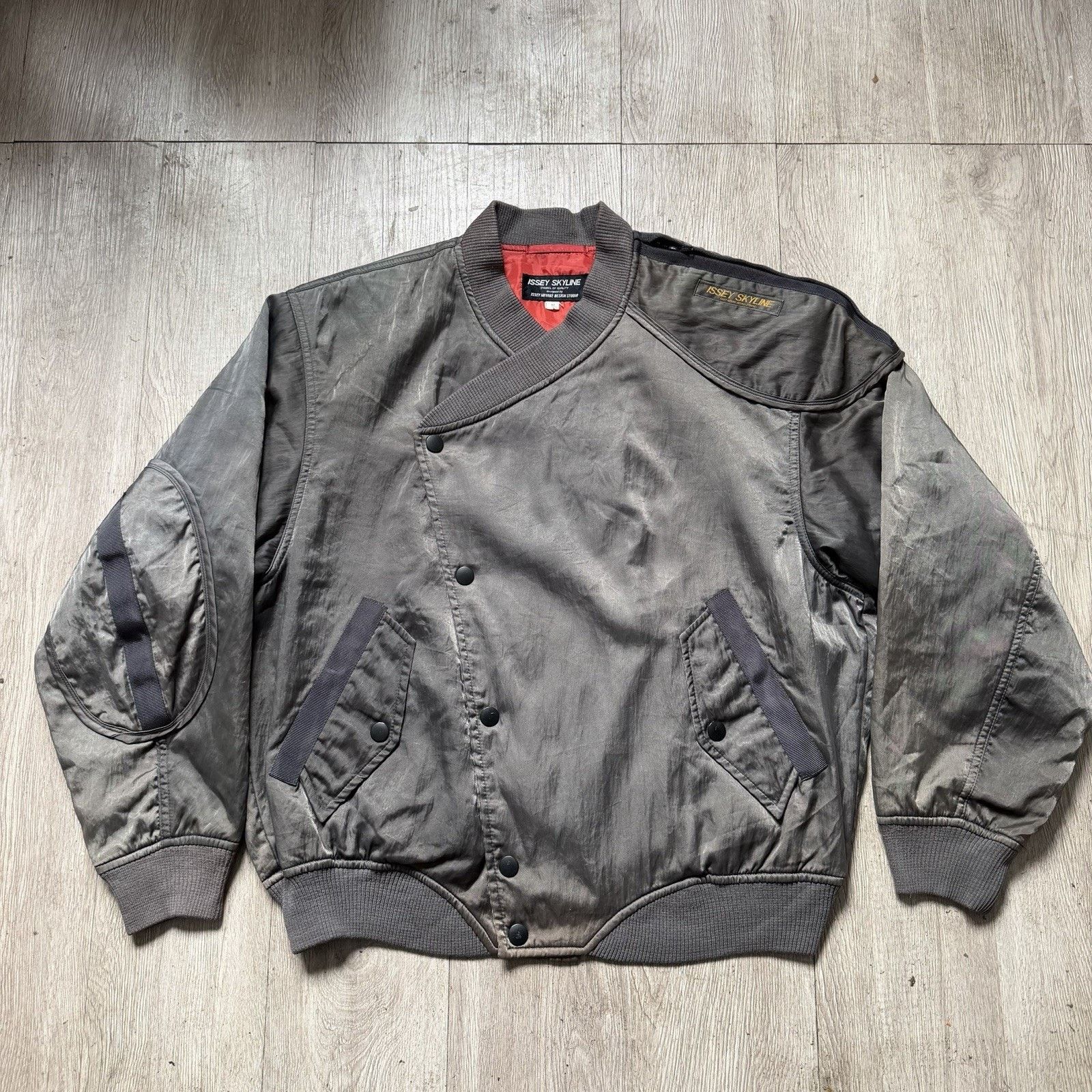 最終価格　80s ISSEY SKYLINE ボディバッグ　グレー　Y2k Issey Miyake × Vintage Issey Miyake - 80s Skyline Nissan Prince