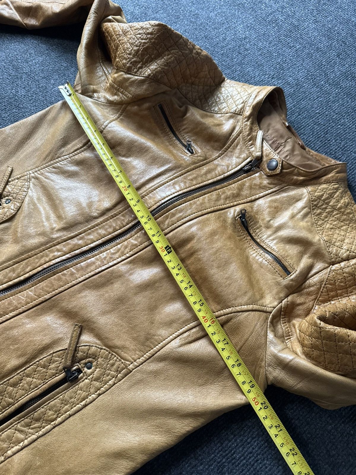 Genuine Leather Archive Y2K Leather Biker Moto Avant Garde Jacket Cafe Racer Size L / US 10 / IT 46 - 19 Thumbnail