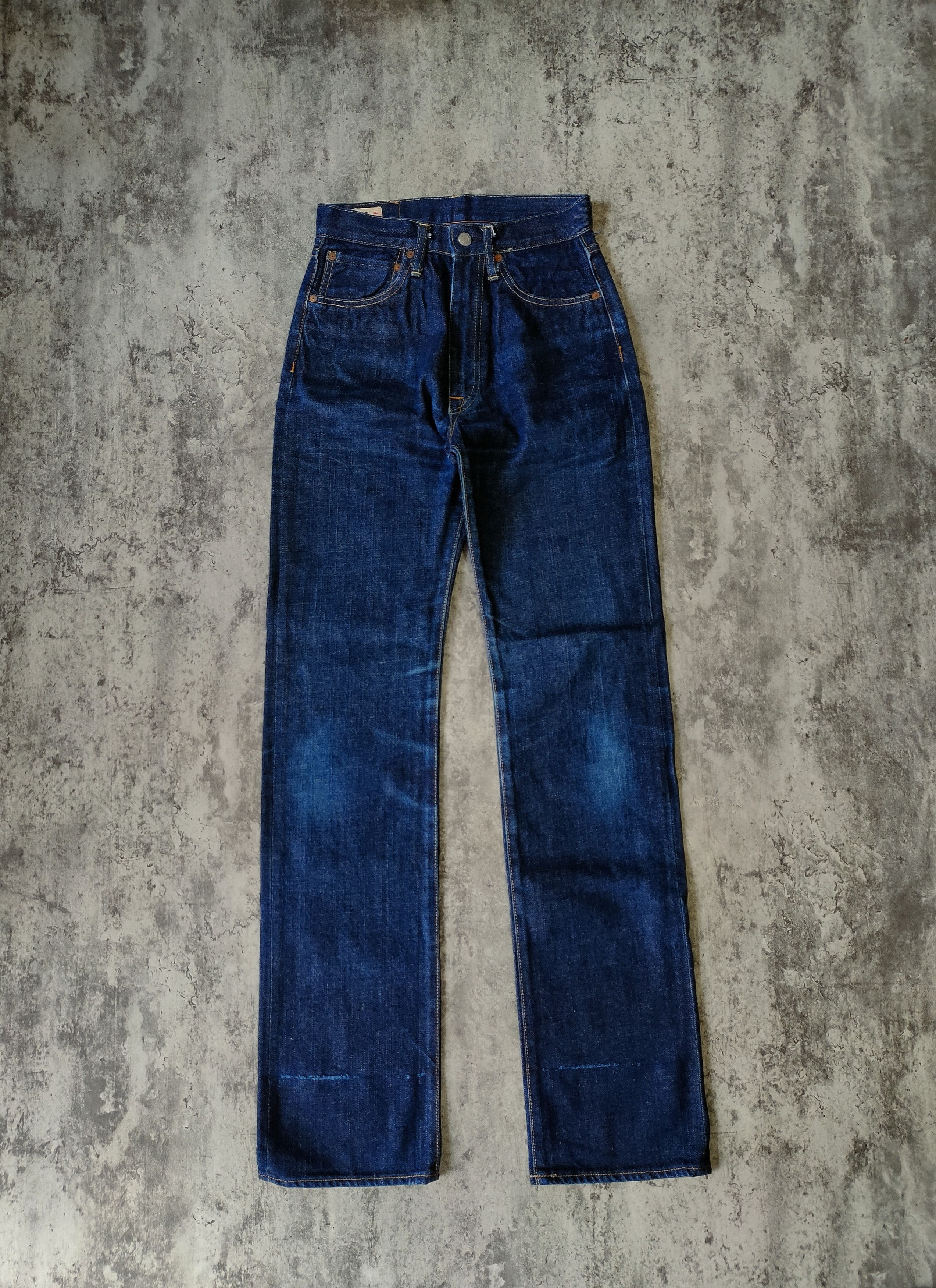 image of 45Rpm x Distressed Denim 45 Rpm Japan Distressed Jeans in Navy, Men's (Size 27)