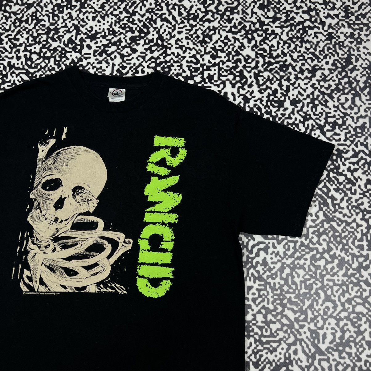 Band Tees Vintage 2006 Rancid Band Rock Skeleton Bones Logo T-shirt Size US L / EU 52-54 / 3 - 5 Thumbnail