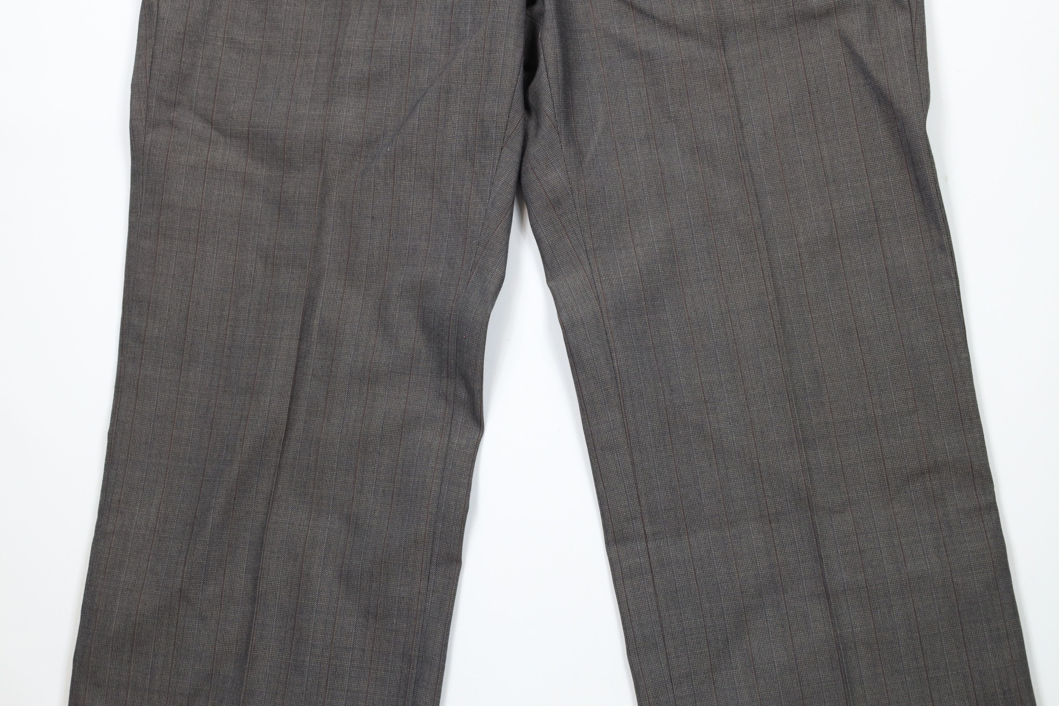 Vintage Vintage 90s Streetwear Striped Wide Leg Chino Pants Trousers Size US 36 / EU 52 - 3 Thumbnail