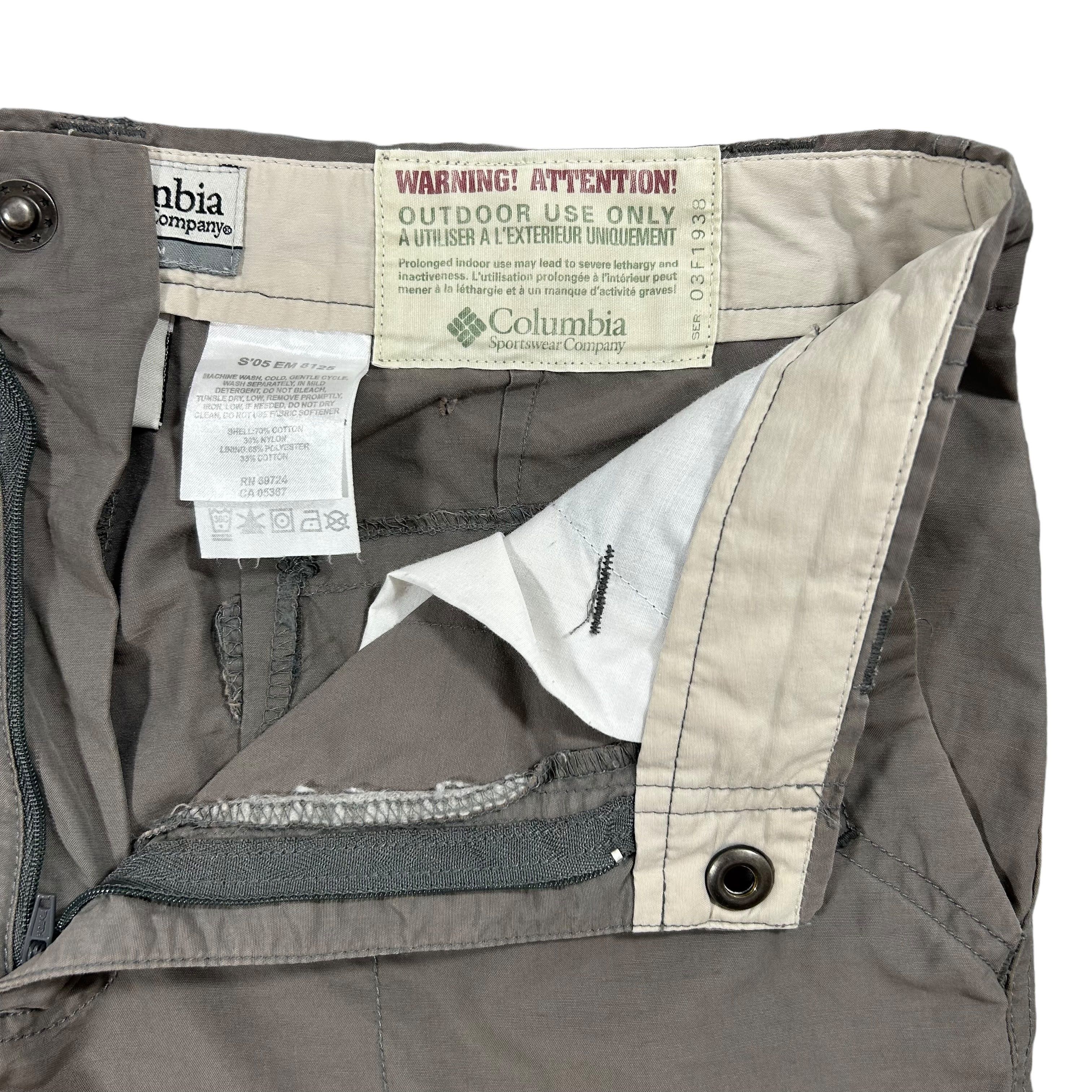 Columbia Columbia Gray Cargo Shorts Slim Fit Cotton Nylon Blend 30 Size US 30 / EU 46 - 4 Thumbnail