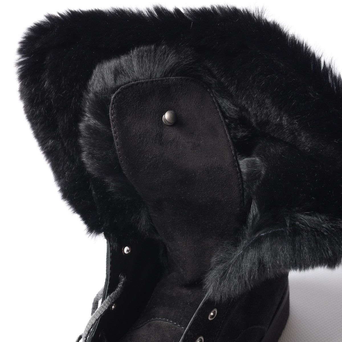 Loro Piana Loro Piana Snow Dream Beaver Fur Black Suede Ankle Boots Size US 6 / IT 36 - 19 Thumbnail