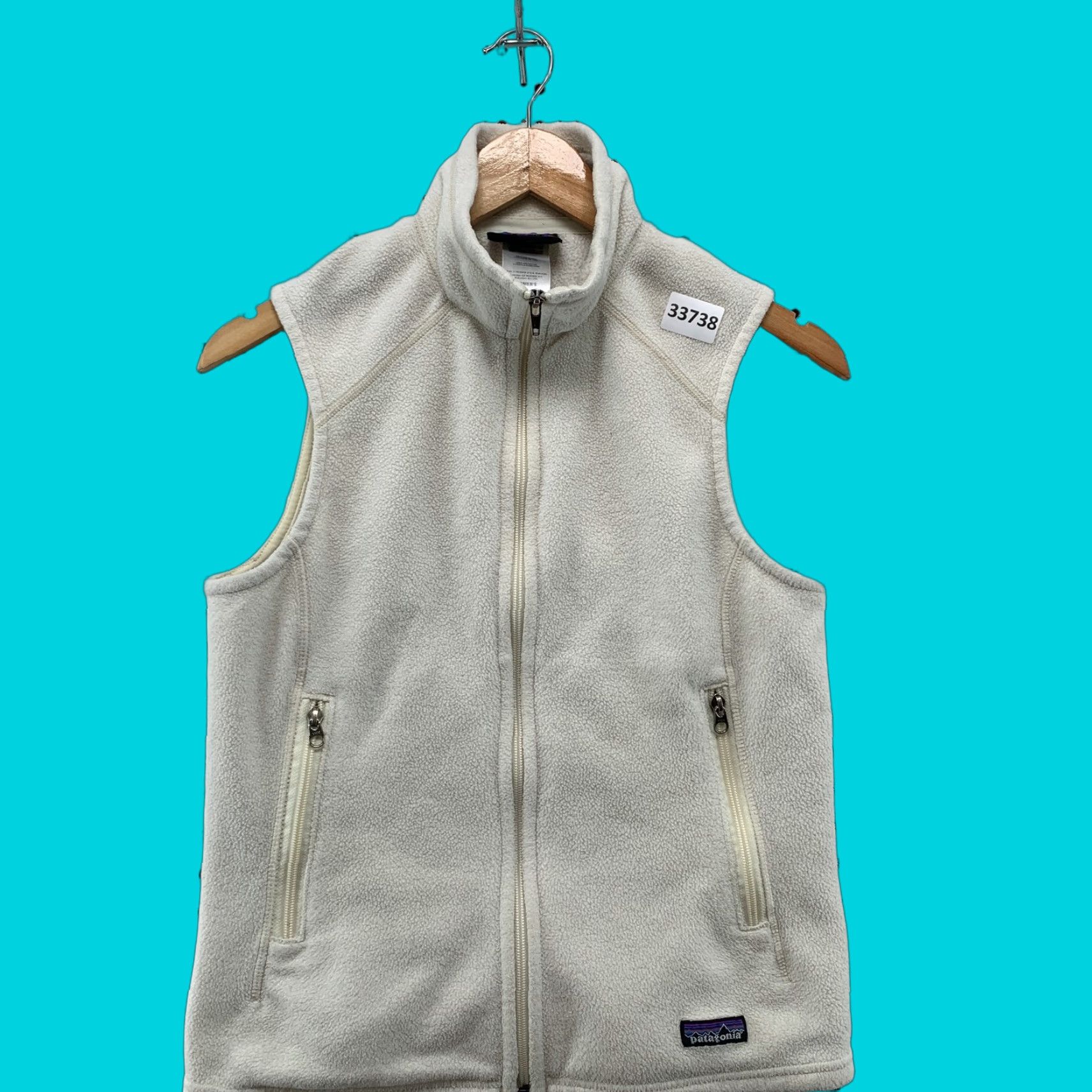 Patagonia Patagonia Vest Womens Medium Beige Synchilla FUll Zip Jacket 16.5x23 Patago​nia Synchilla Vest Full Zip Women Beige M Size M / US 6-8 / IT 42-44 - 1 Thumbnail