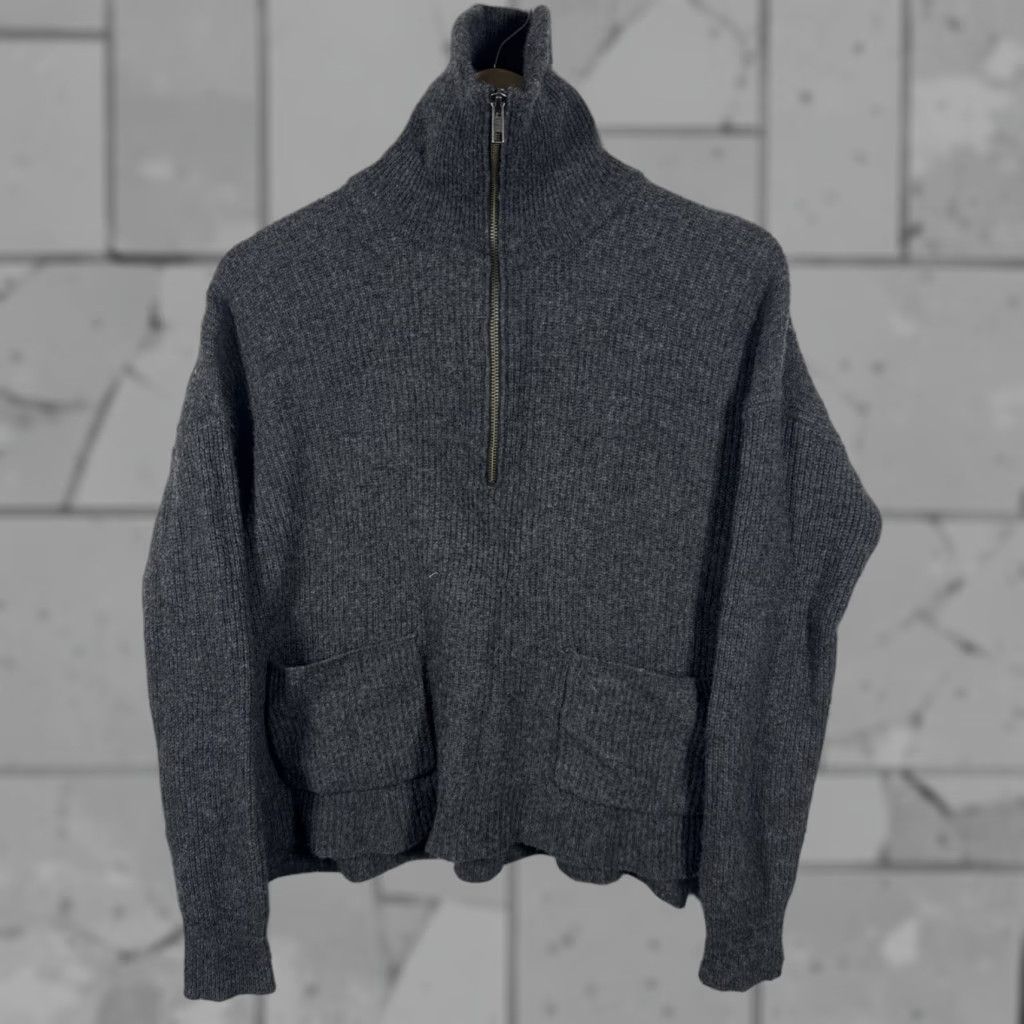 Madewell VINTAGE Madewell Gray Half Zip Turtle Neck Sweater Womens Size S Size S / US 4 / IT 40 - 1 Thumbnail
