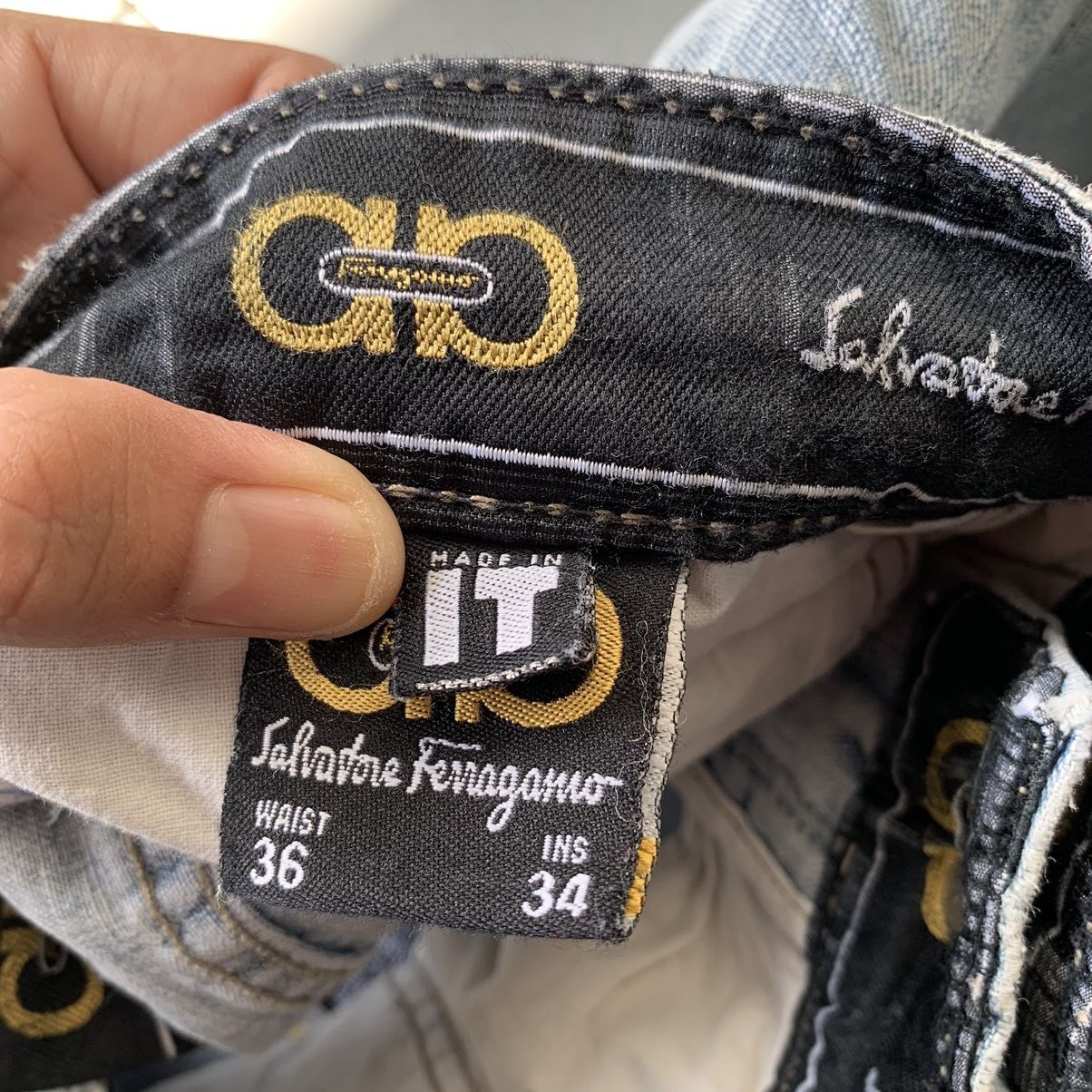 Designer × Salvatore Ferragamo Salvatore Ferragamo Basic Baggy Styled Vintage Jeans Size US 32 / EU 48 - 7 Thumbnail
