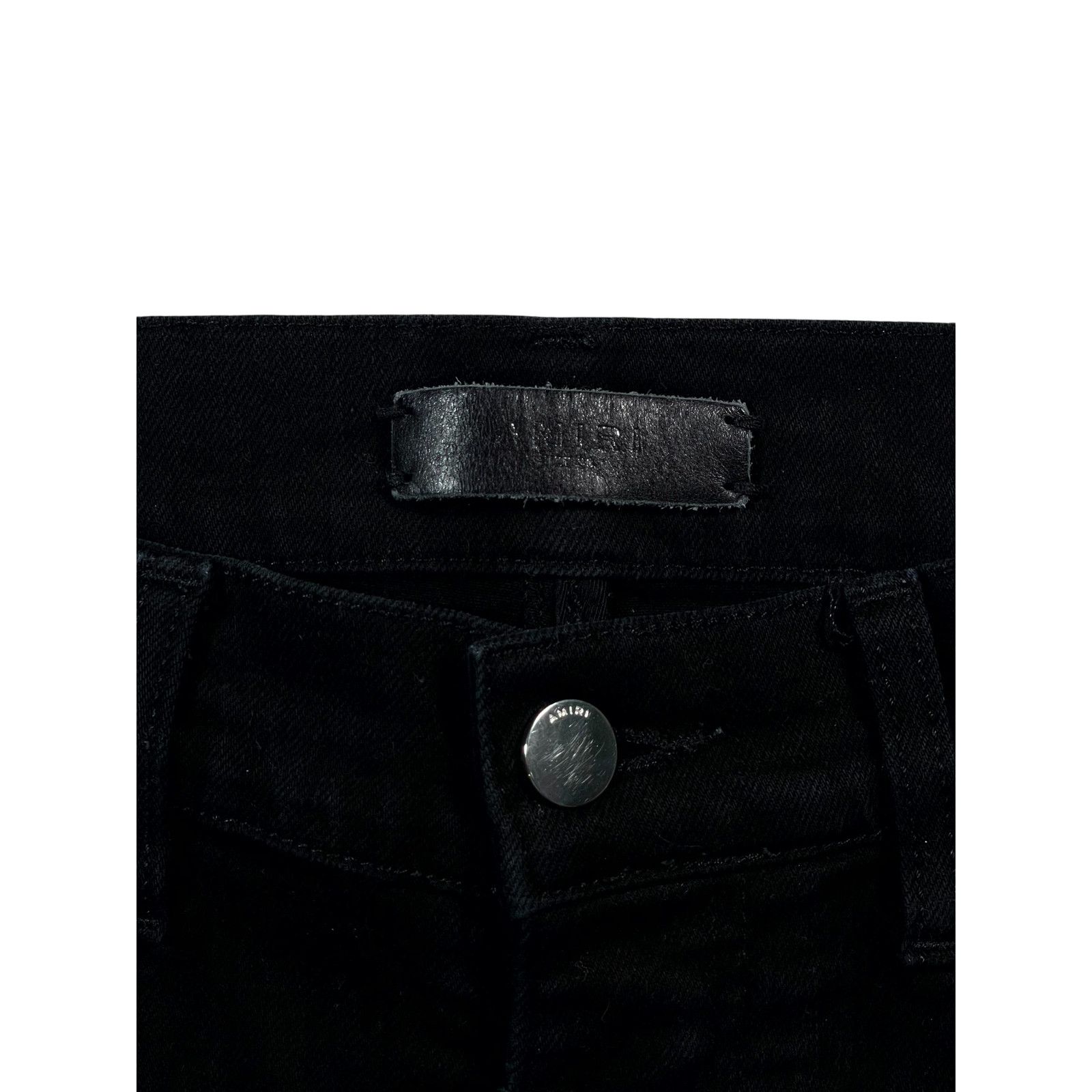 Amiri Amiri Plain Thrasher Black Wash Jeans Size US 33 - 4 Thumbnail
