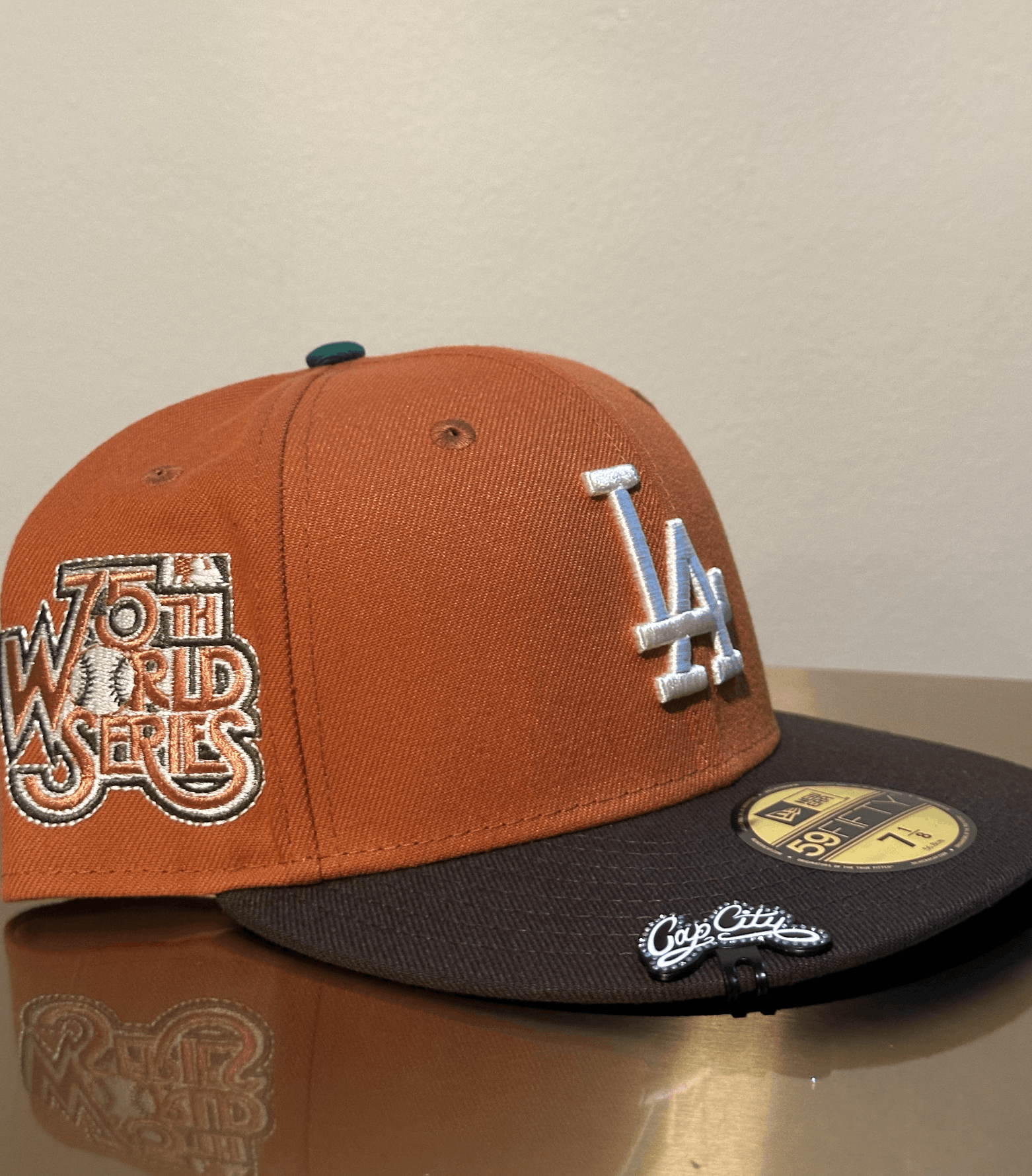 New Era LA DODGERS ORANGE 7 1/8 RARE CAP CITY PUMPKIN Size ONE SIZE - 5 Thumbnail