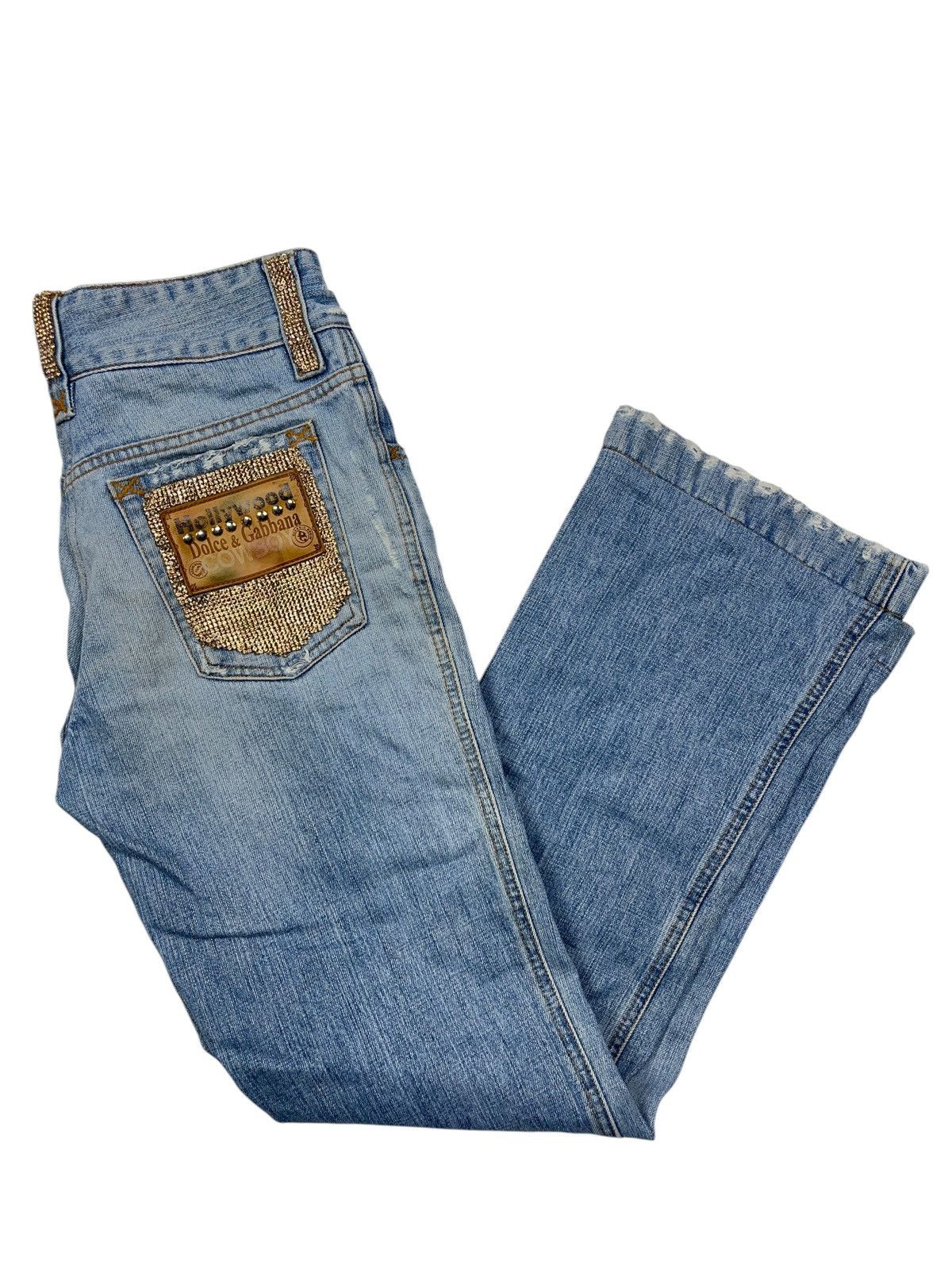 Dolce & Gabbana Vintage Dolce & Gabbana Hollywood Cowboy Distressed Jeans Size 28" / US 6 / IT 42 - 1 Thumbnail