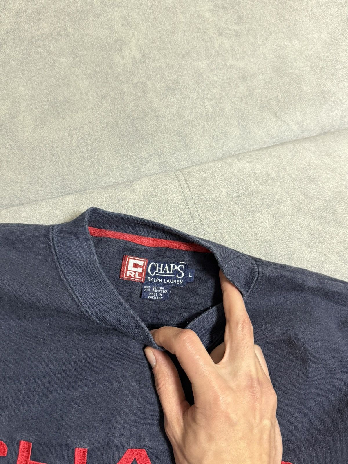 Chaps Ralph Lauren Vintage Chaps Polo Ralph Lauren USA Big Logo Sweatshirt Size US L / EU 52-54 / 3 - 7 Thumbnail