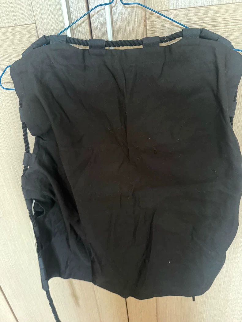 Issey Miyake Issey Miyake size:2 Black cotton and linen sleeveless top Size XS / US 0-2 / IT 36-38 - 4 Thumbnail