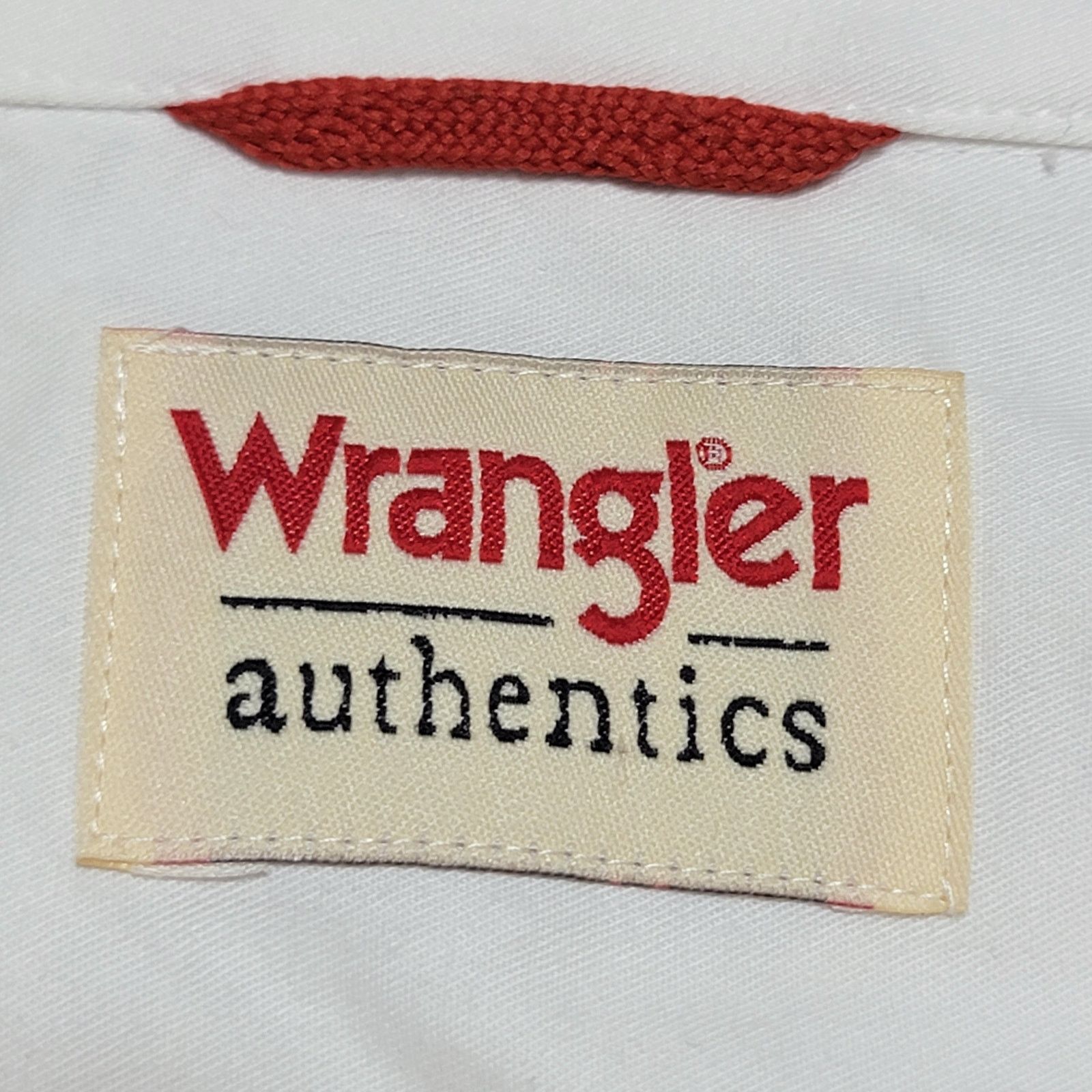 Wrangler Wrangler Authentics LS White Full Button Western Shirt - XL Size US XL / EU 56 / 4 - 5 Thumbnail