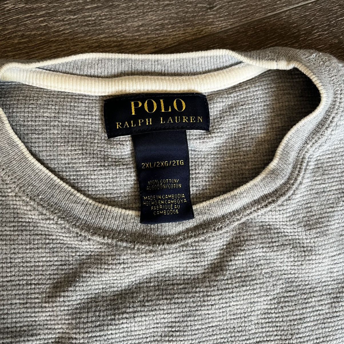 Polo Ralph Lauren Vintage Polo Ralph Lauren Basic Logo Thermal Longsleeve Tee Size US XL / EU 56 / 4 - 4 Thumbnail