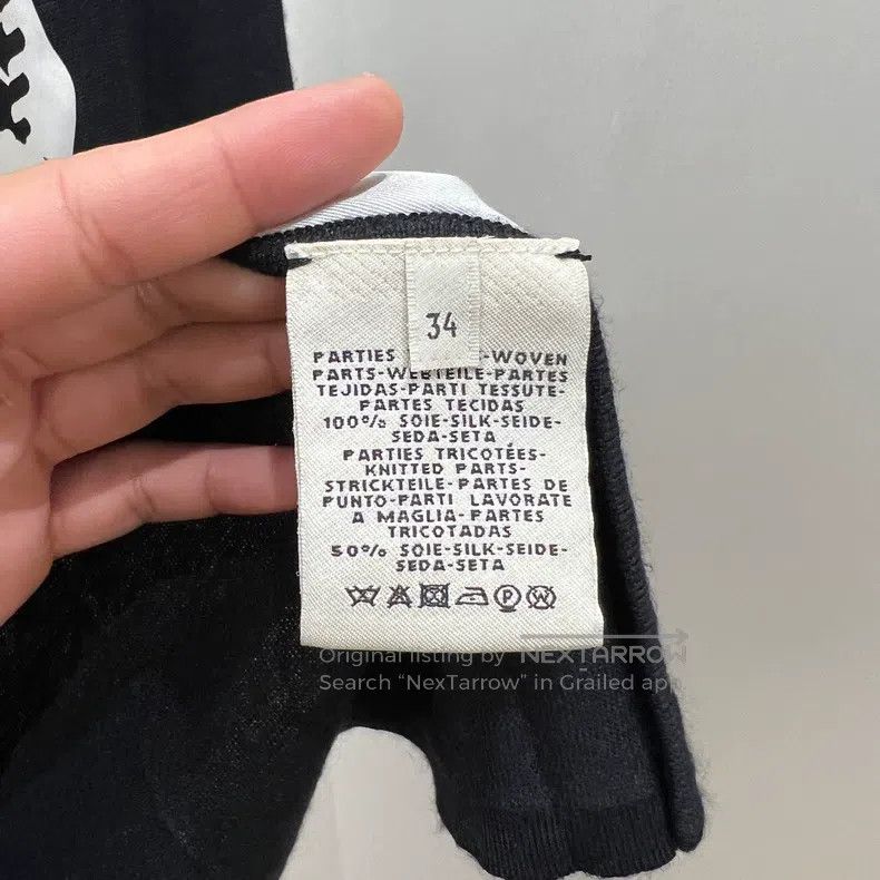Hermes Hermes Slogan Letter Pattern Snap Button Silk Short Sleeve Size XXS / US 00 / IT 34 - 4 Thumbnail