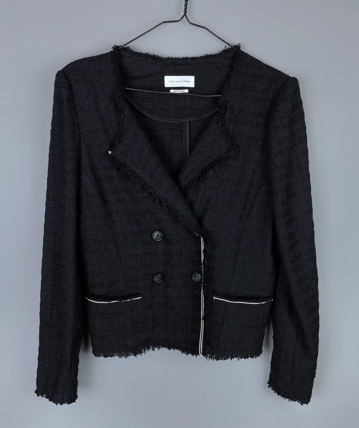 Isabel Marant Etoile Isabel Marant Etoile Glen Slub Knit Tweed Blazer Size 44 Size M / US 6-8 / IT 42-44 - 4 Thumbnail