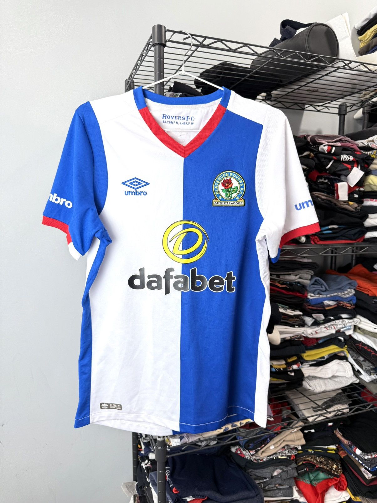 Umbro Umbro Blackburn Rovers Soccer Jersey T Shirt Size US S / EU 44-46 / 1 - 1 Thumbnail
