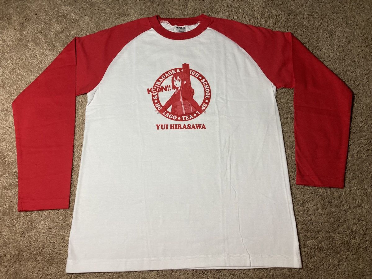 Anime 2010 K-On! Anime Red Raglan Yui Hirasawa Manga Cosplay 2010s Size US M / EU 48-50 / 2 - 2 Thumbnail