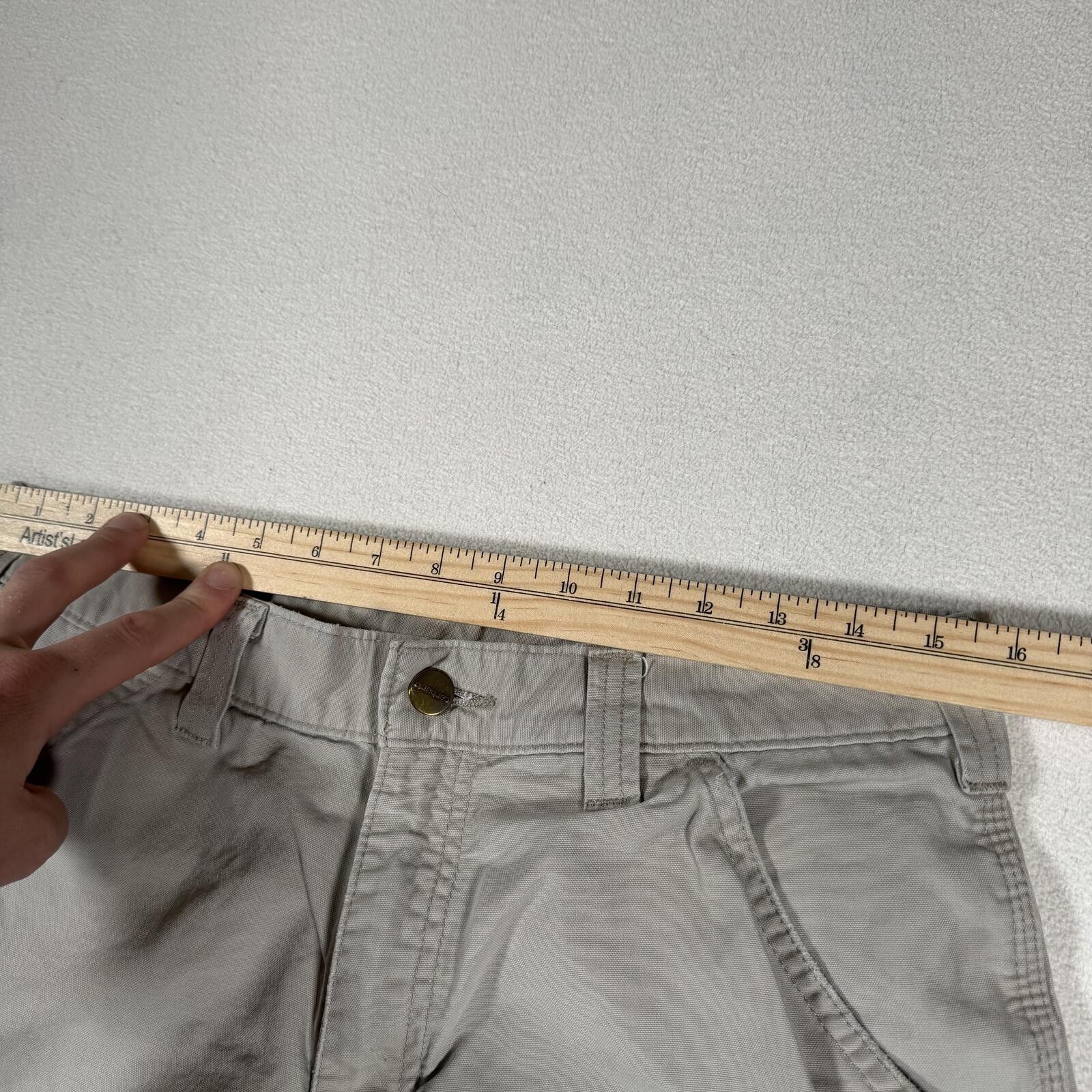 Carhartt Vintage Carhartt Work Wear Tan Shorts Carpentar Shorts Size US 31 - 4 Thumbnail