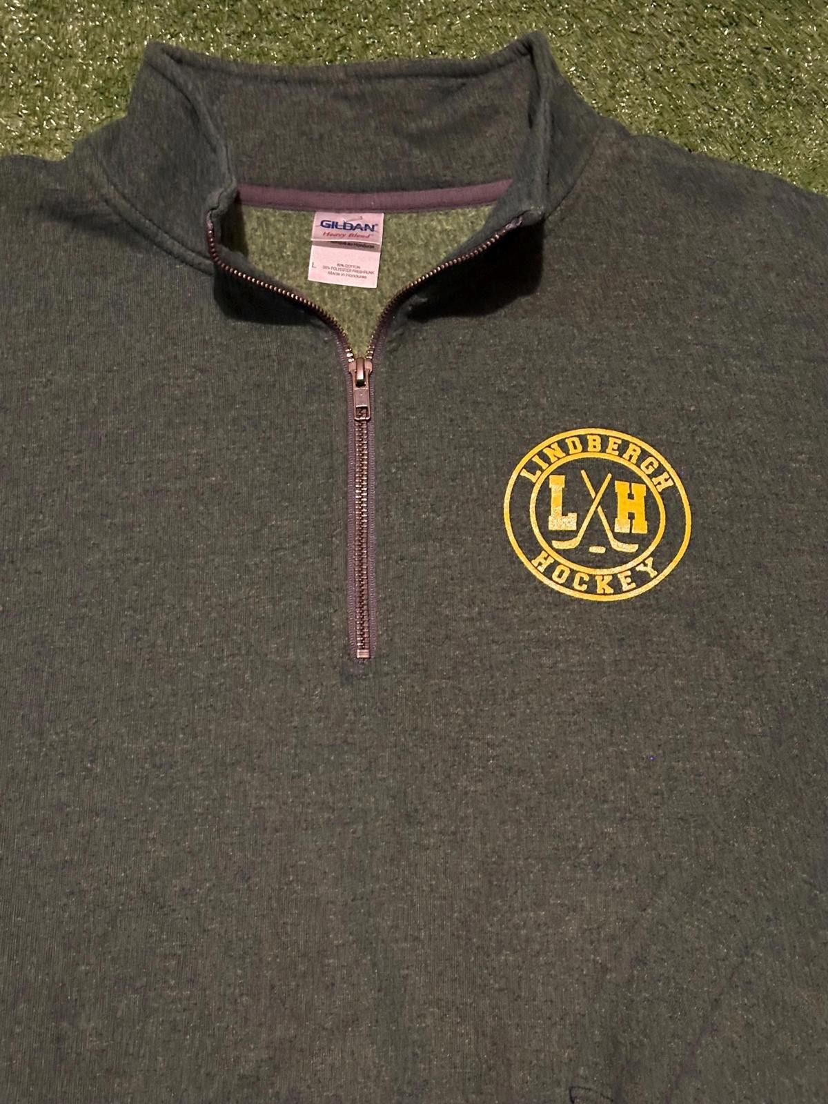 Gildan Lindbergh Hockey Men's Half-Zip Sweatshirt Size ONE SIZE - 3 Thumbnail