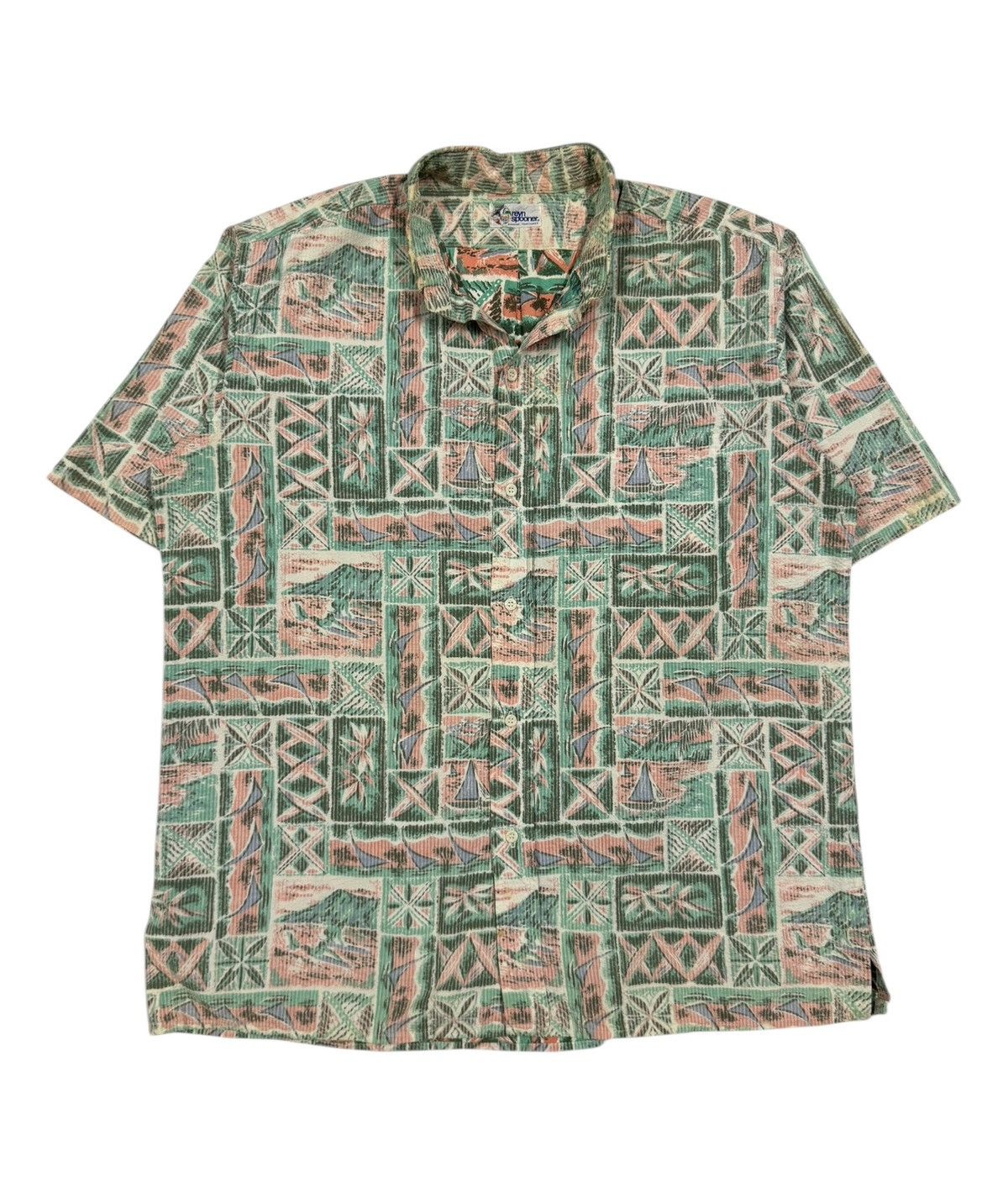 Reyn Spooner × Sun Surf × Vintage Vtg🔥Reyn Spooner Camp Collar Hawaii Shirt Size US L / EU 52-54 / 3 - 1 Thumbnail