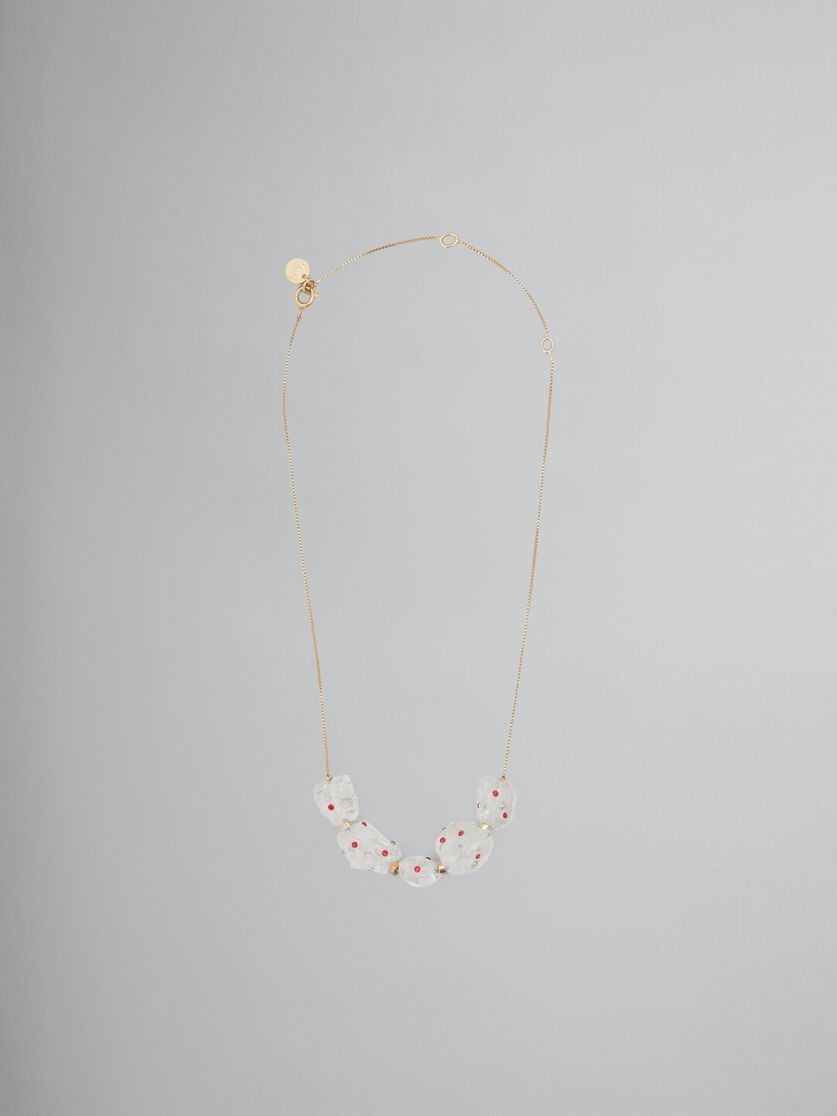 Marni o1w1db10125 Size:OS/ Multi-Stone Necklace in White Size ONE SIZE - 1 Thumbnail