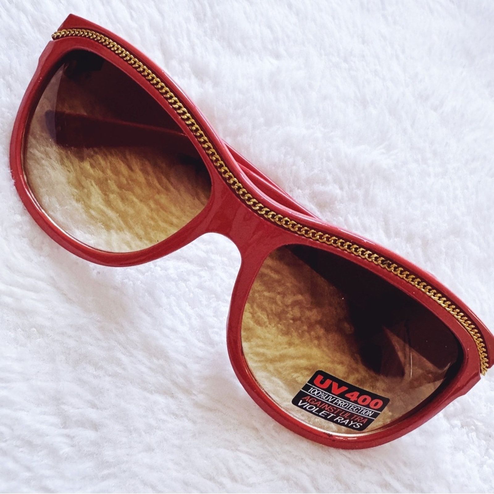 Other Rina Orange and Gold Sunglasses Size ONE SIZE - 1 Thumbnail