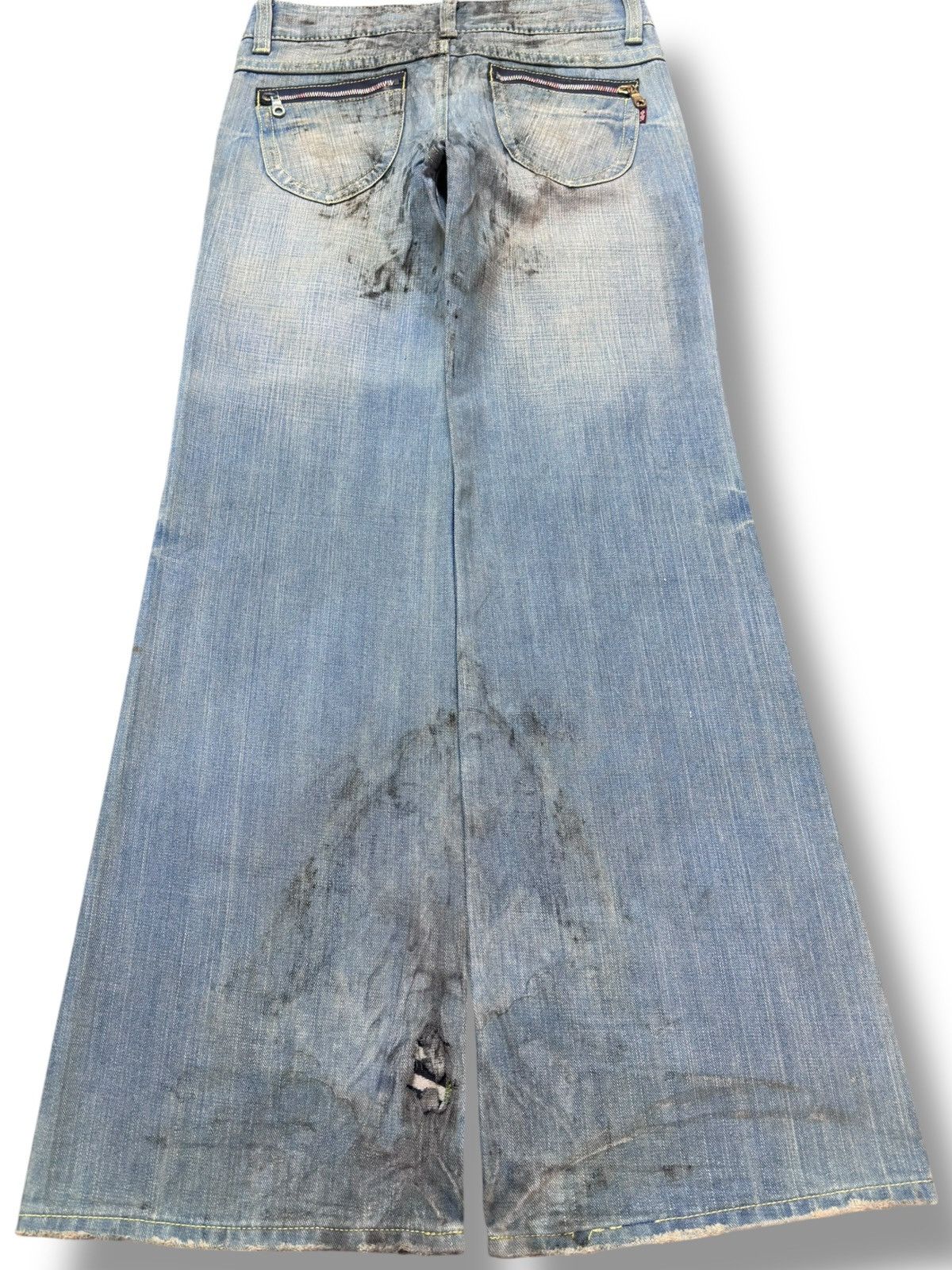 Hysteric Glamour Vintage Cocolulu Flare Bootcut Ripped Bush Pants Style Denim Size US 30 / EU 46 - 6 Thumbnail