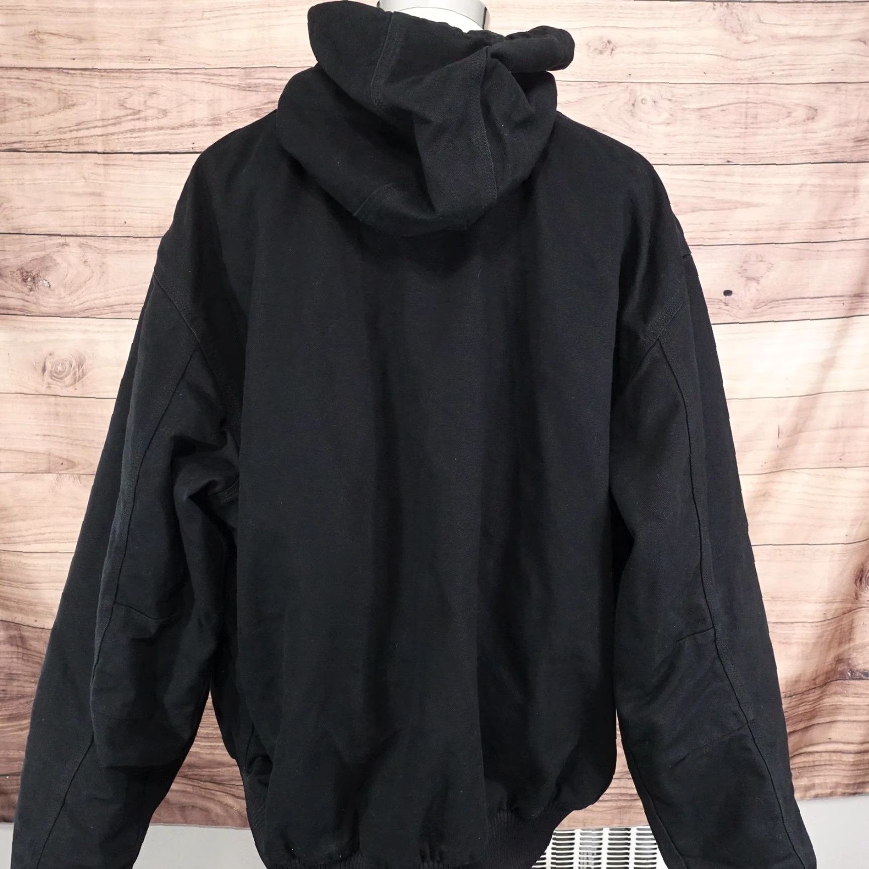 Carhartt Carhartt Jacket Mens 3XL Black J130 Loose Fit Hooded Quilted Lined Workwear Size US XXL / EU 58 / 5 - 5 Thumbnail