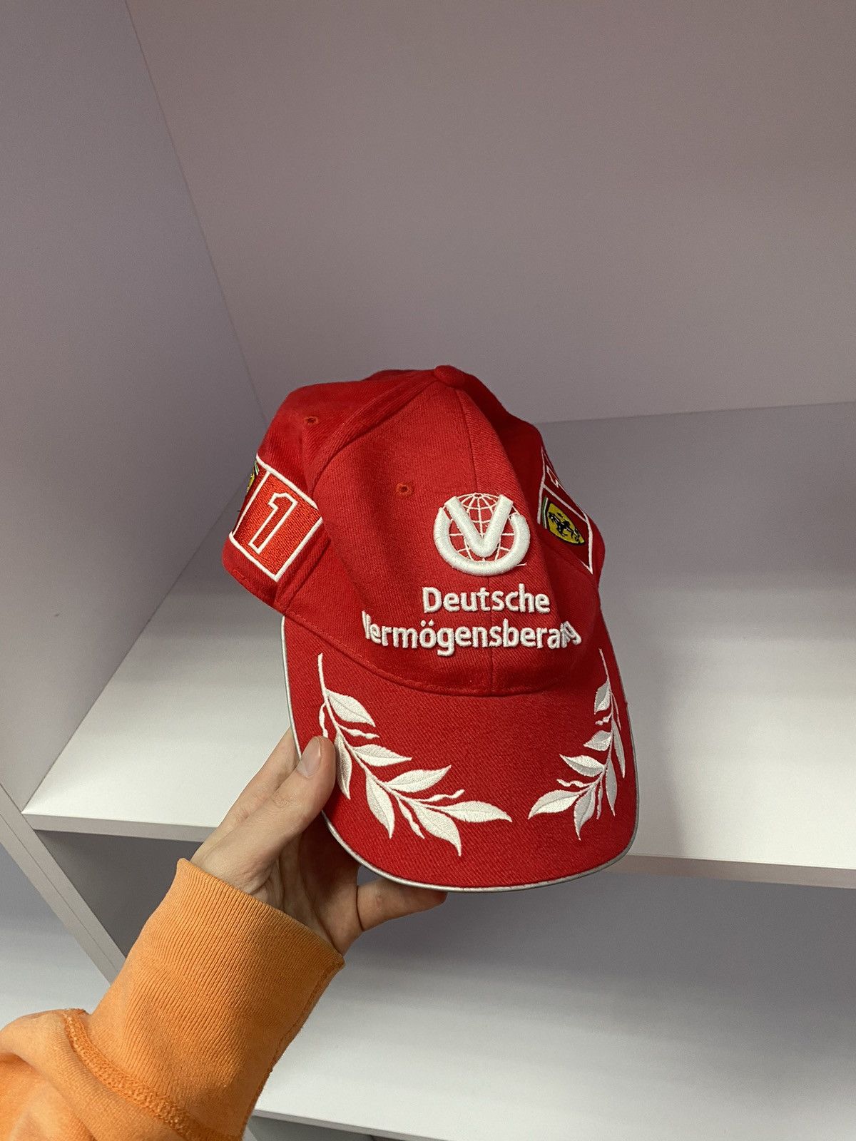 Ferrari × Vintage Vintage Ferrari Racing Cap Size ONE SIZE - 1 Thumbnail